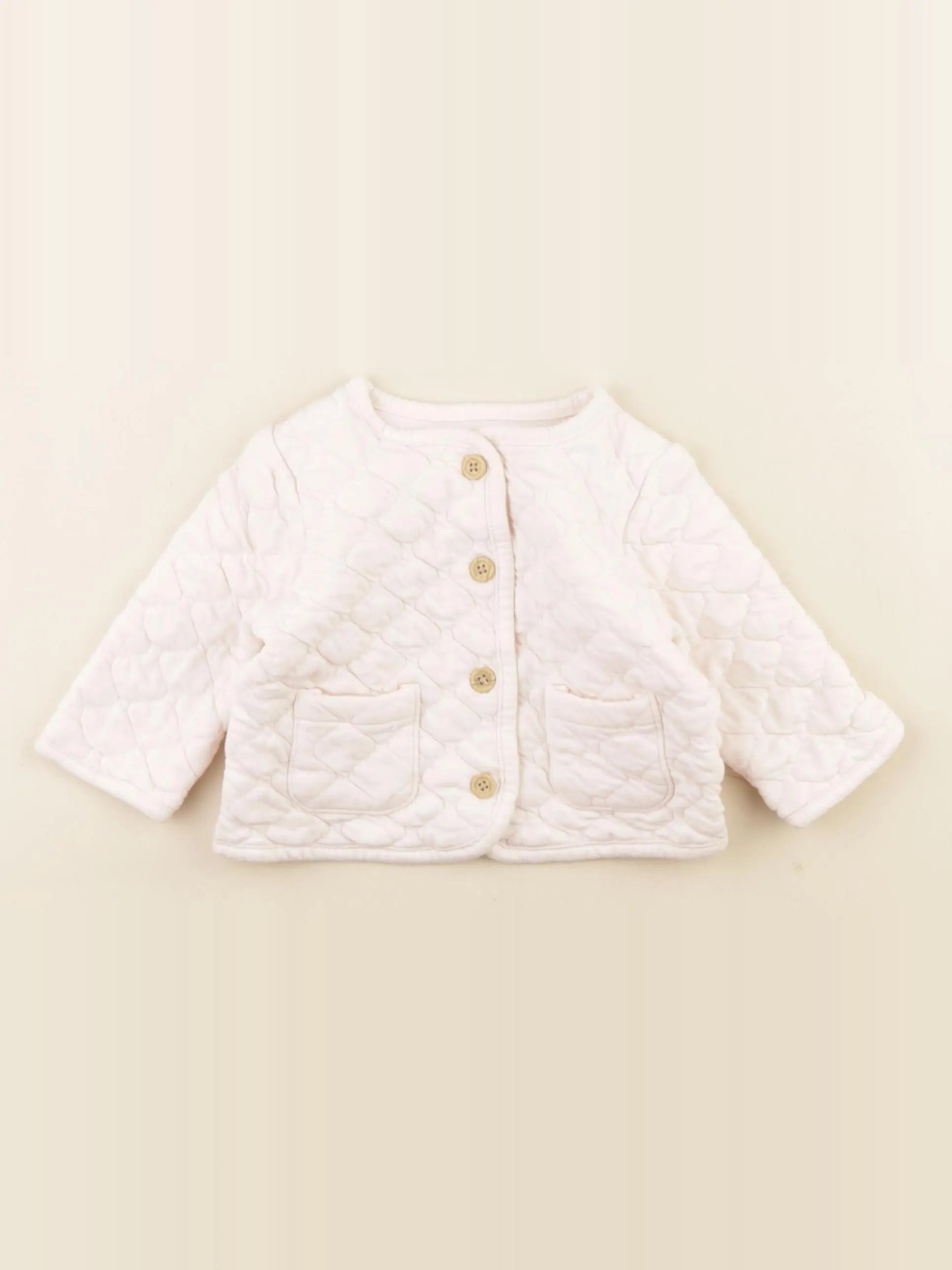 Vertbaudet - sweat rose - 3 mois