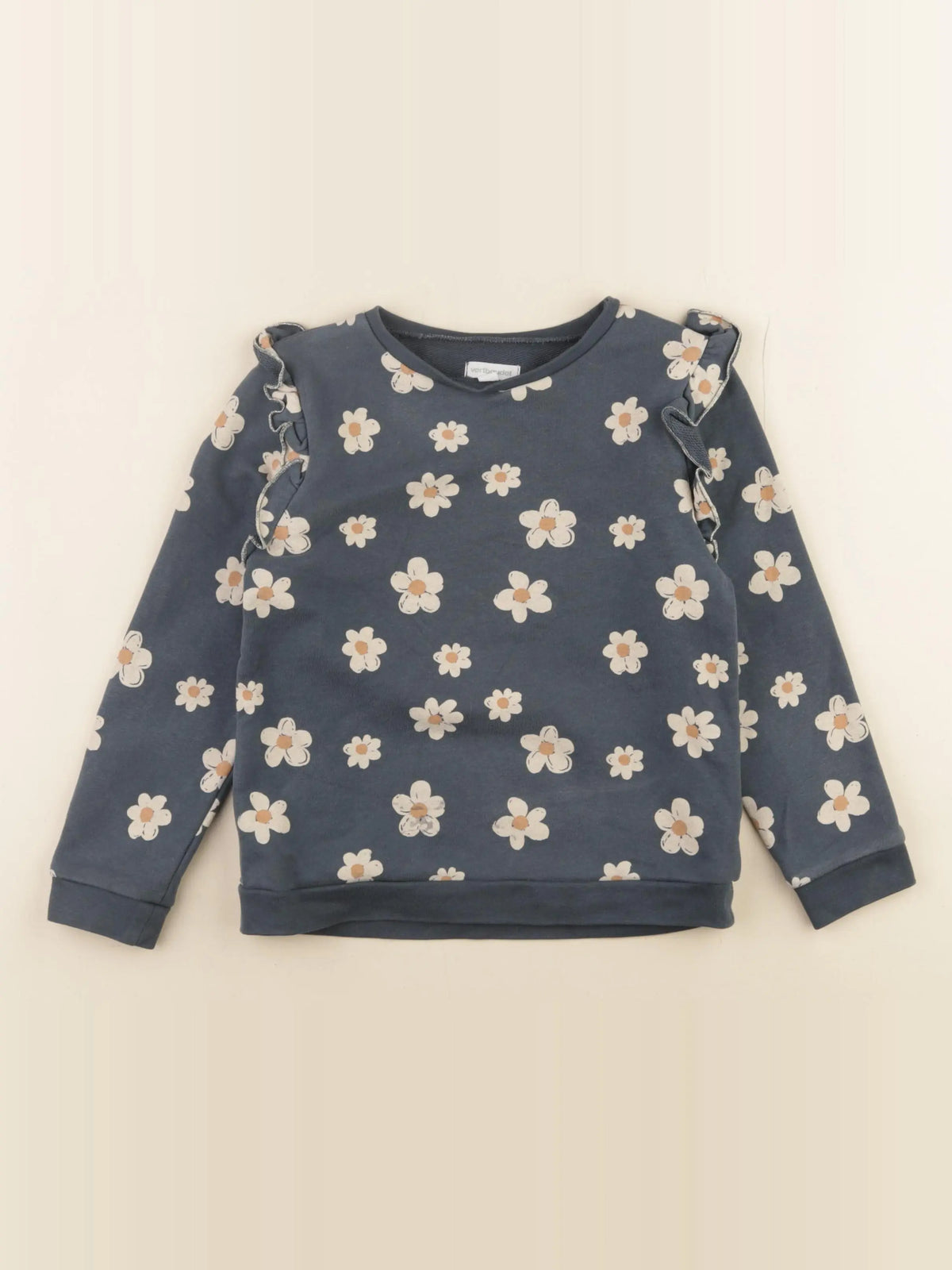 Vertbaudet - sweat bleu - 6 ans