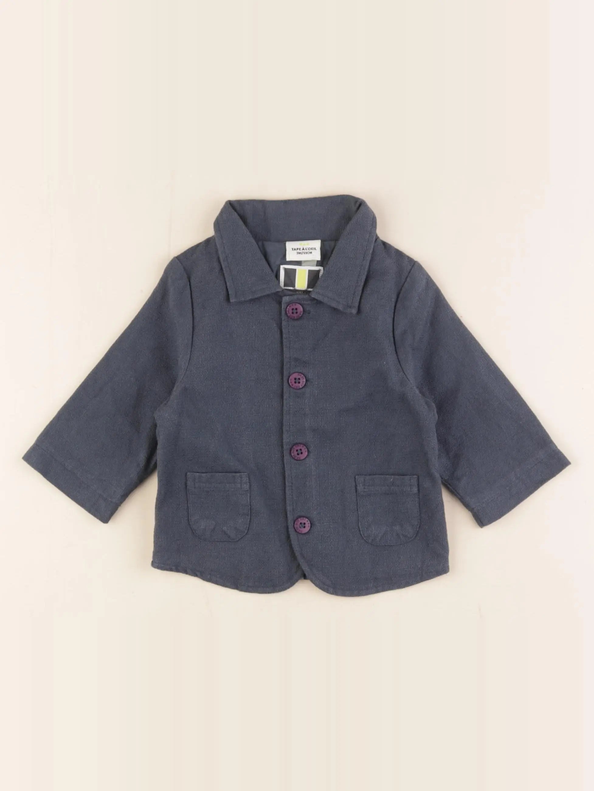 Tape à l'oeil - veste bleu - 3 mois