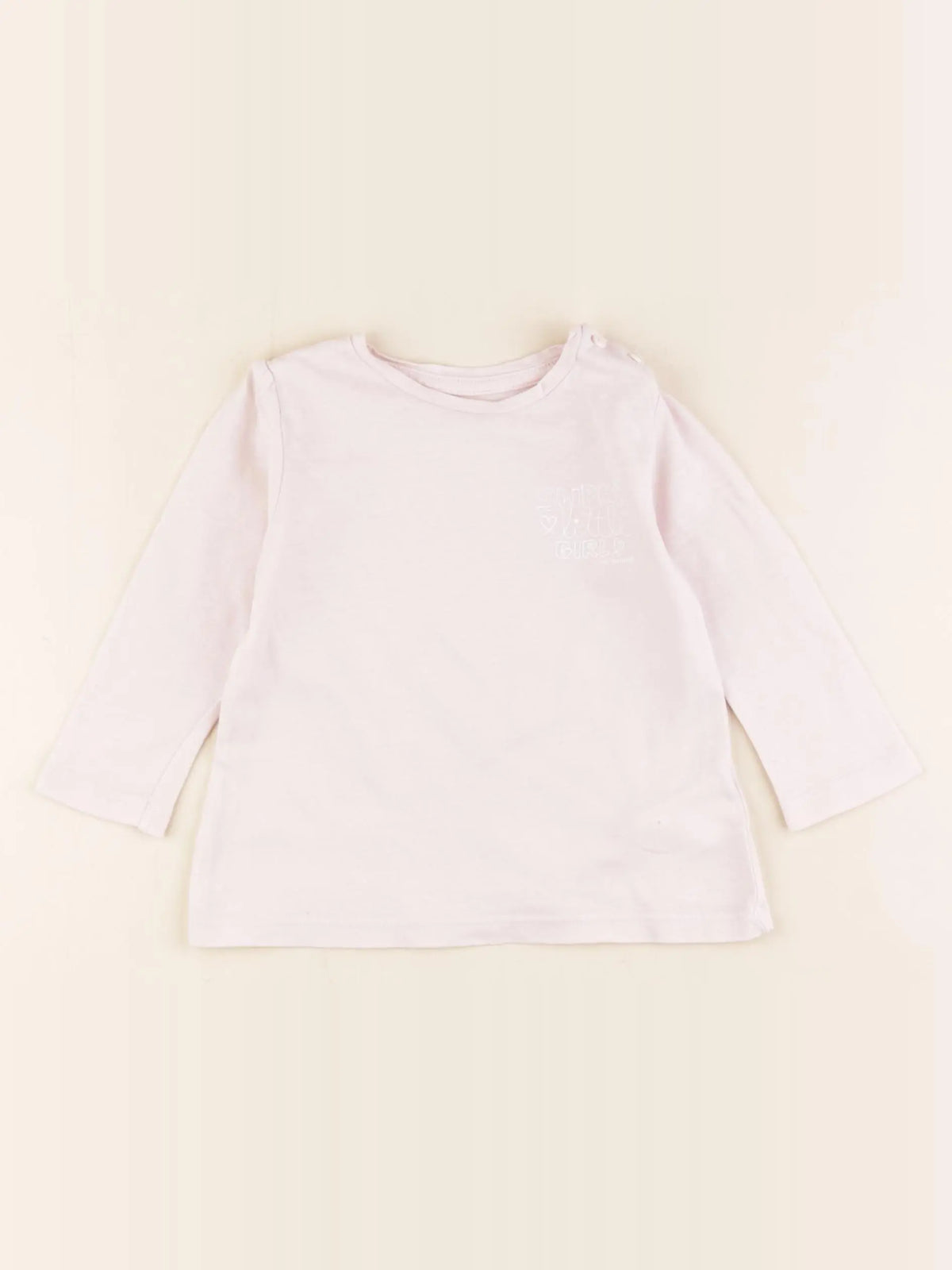 Vertbaudet - tee-shirt rose - 9 mois