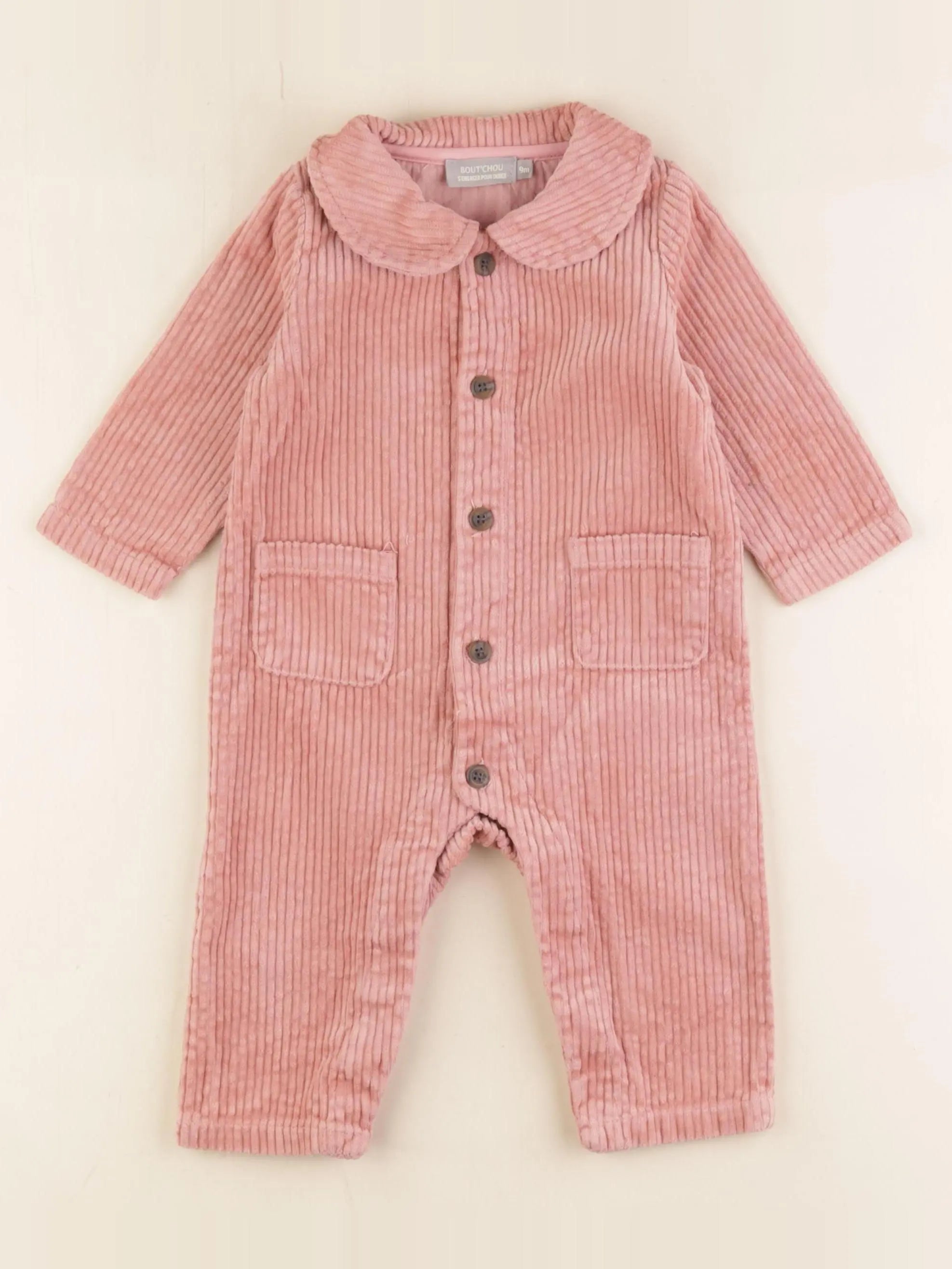 Boutchou - combinaison rose - 9 mois