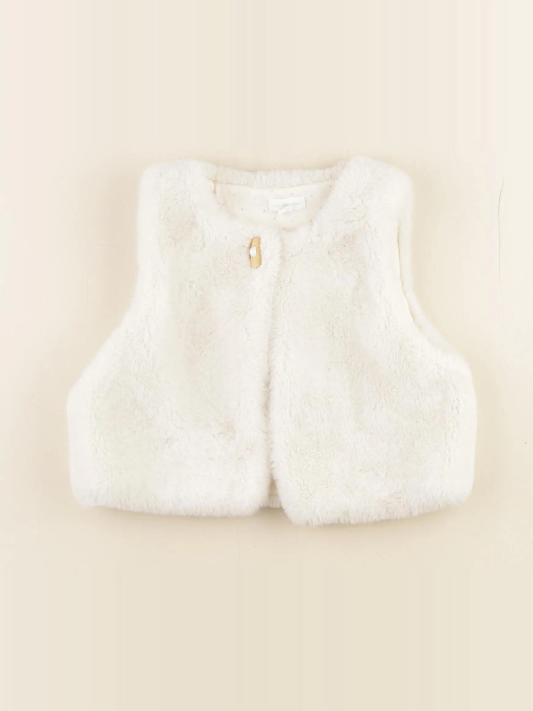 Vertbaudet - gilet blanc - 18 mois