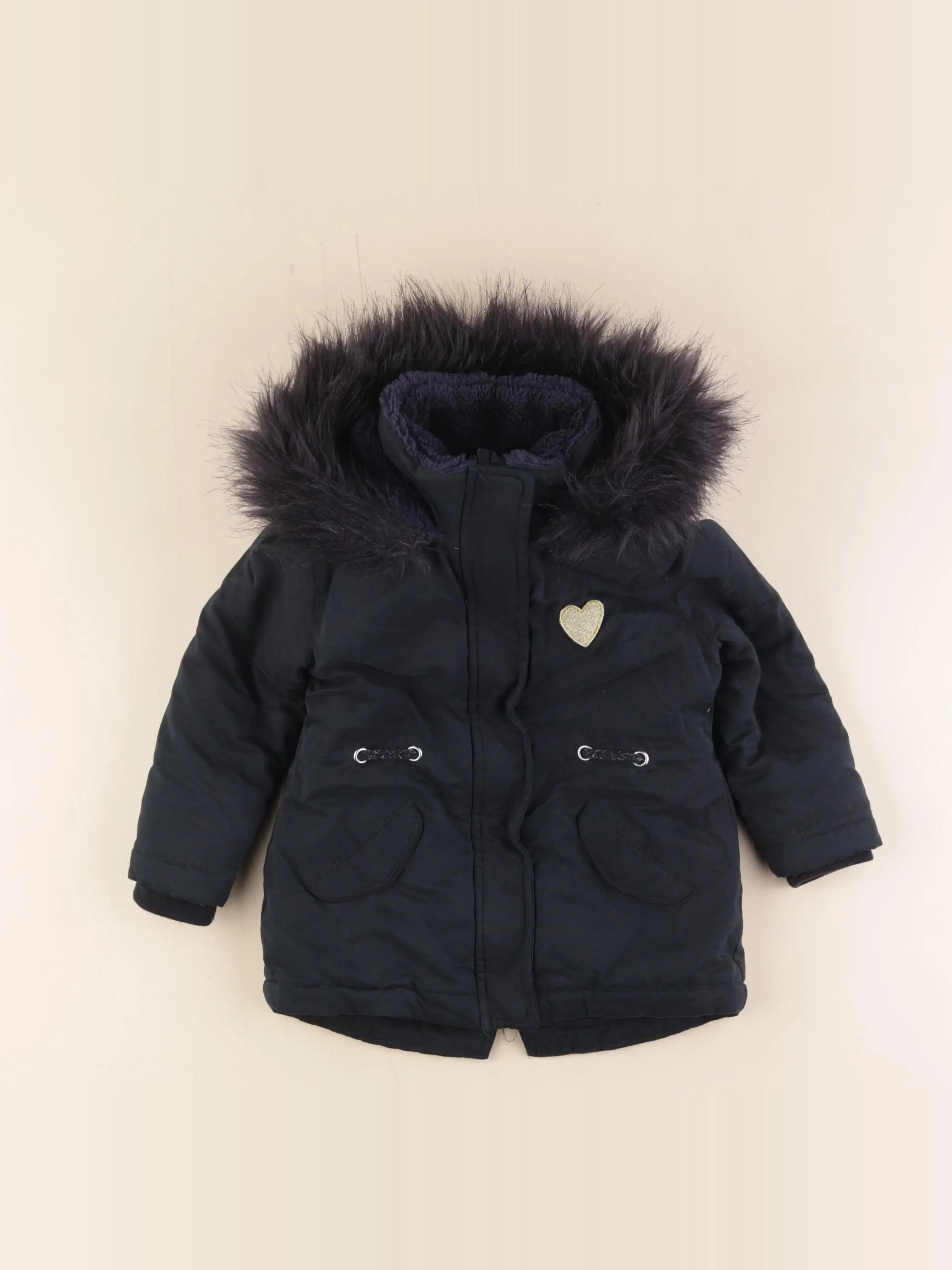 Vertbaudet - parka bleu - 3 ans