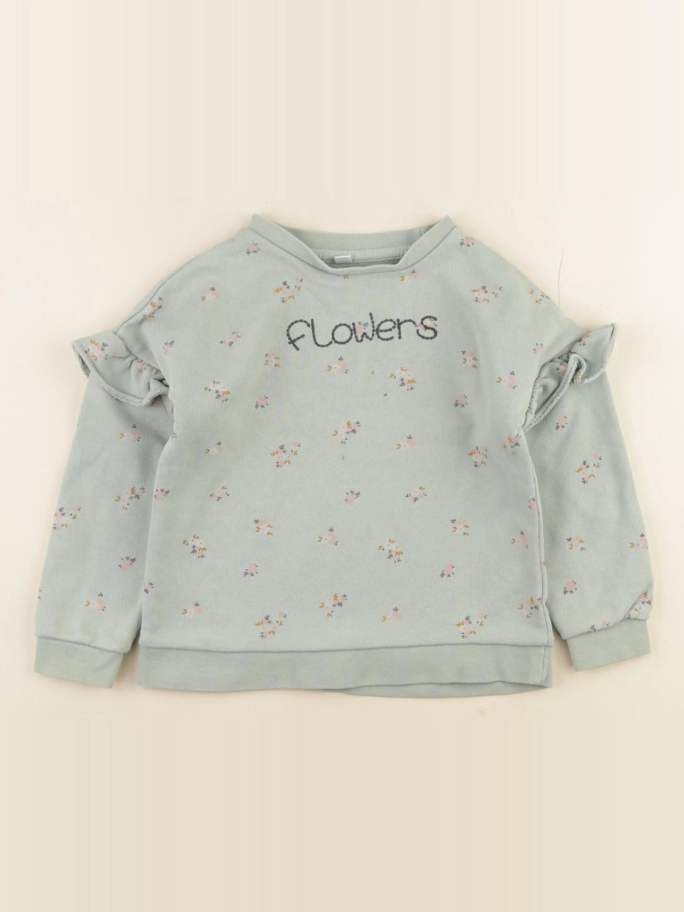 Vertbaudet - sweat vert - 4 ans