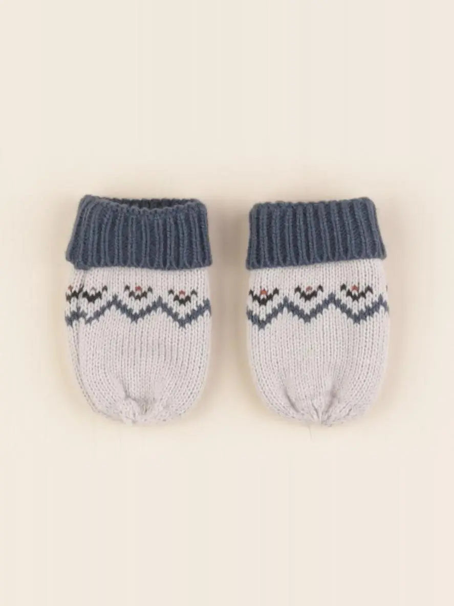 Vertbaudet - moufles gris, bleu - 12/18 mois