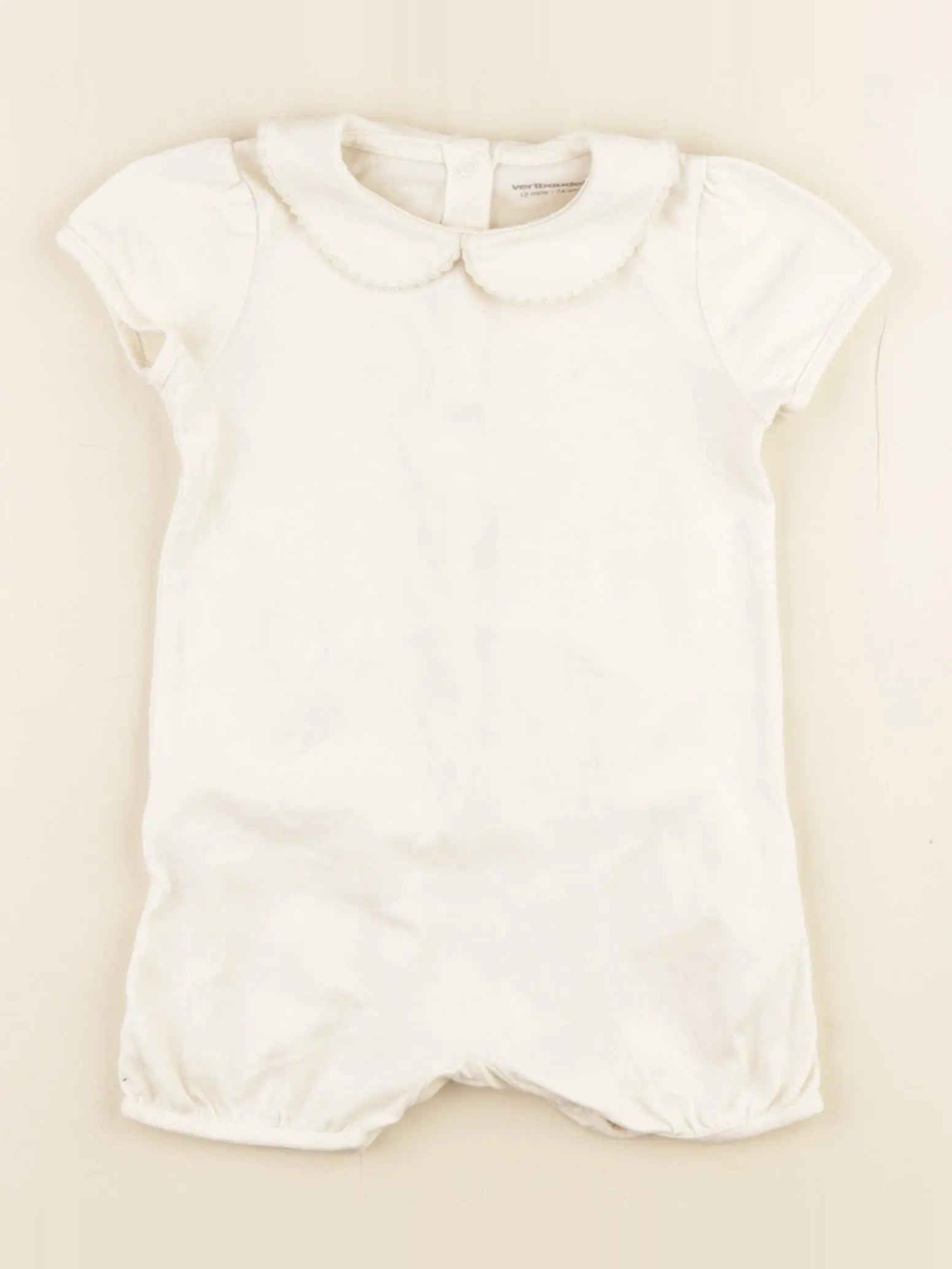 Vertbaudet - combinaison beige - 12 mois