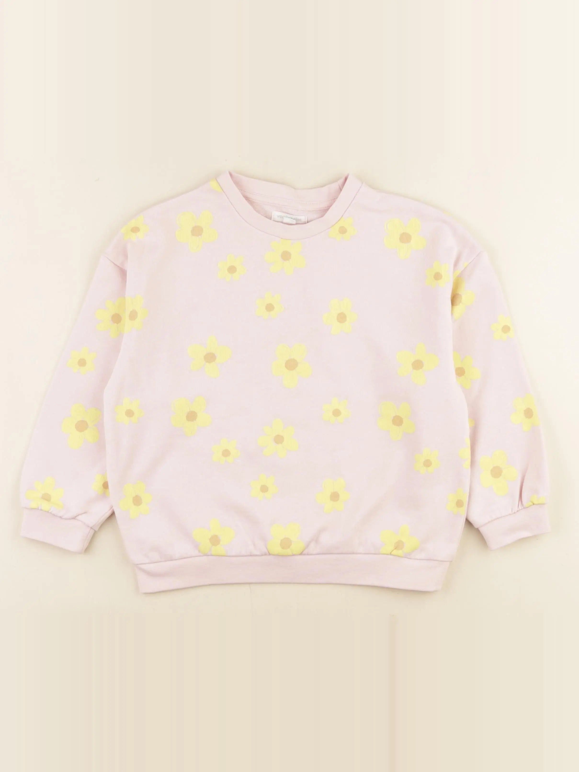 Vertbaudet - sweat rose - 6 ans