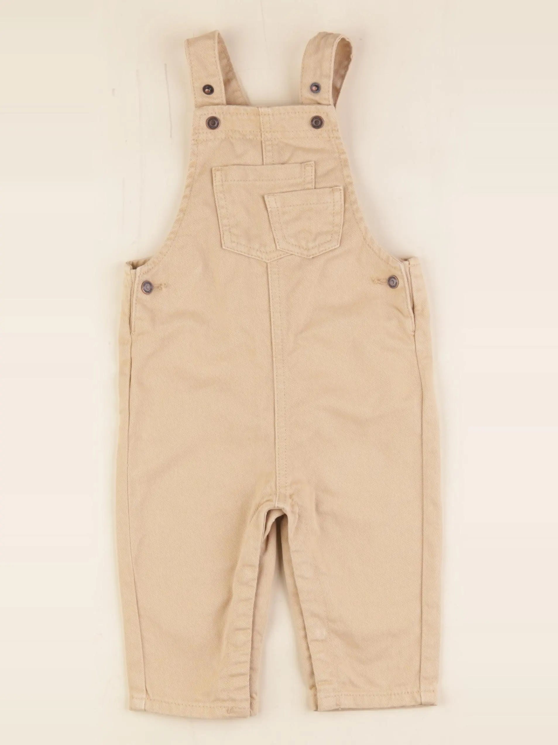 Vertbaudet - salopette beige - 12 mois