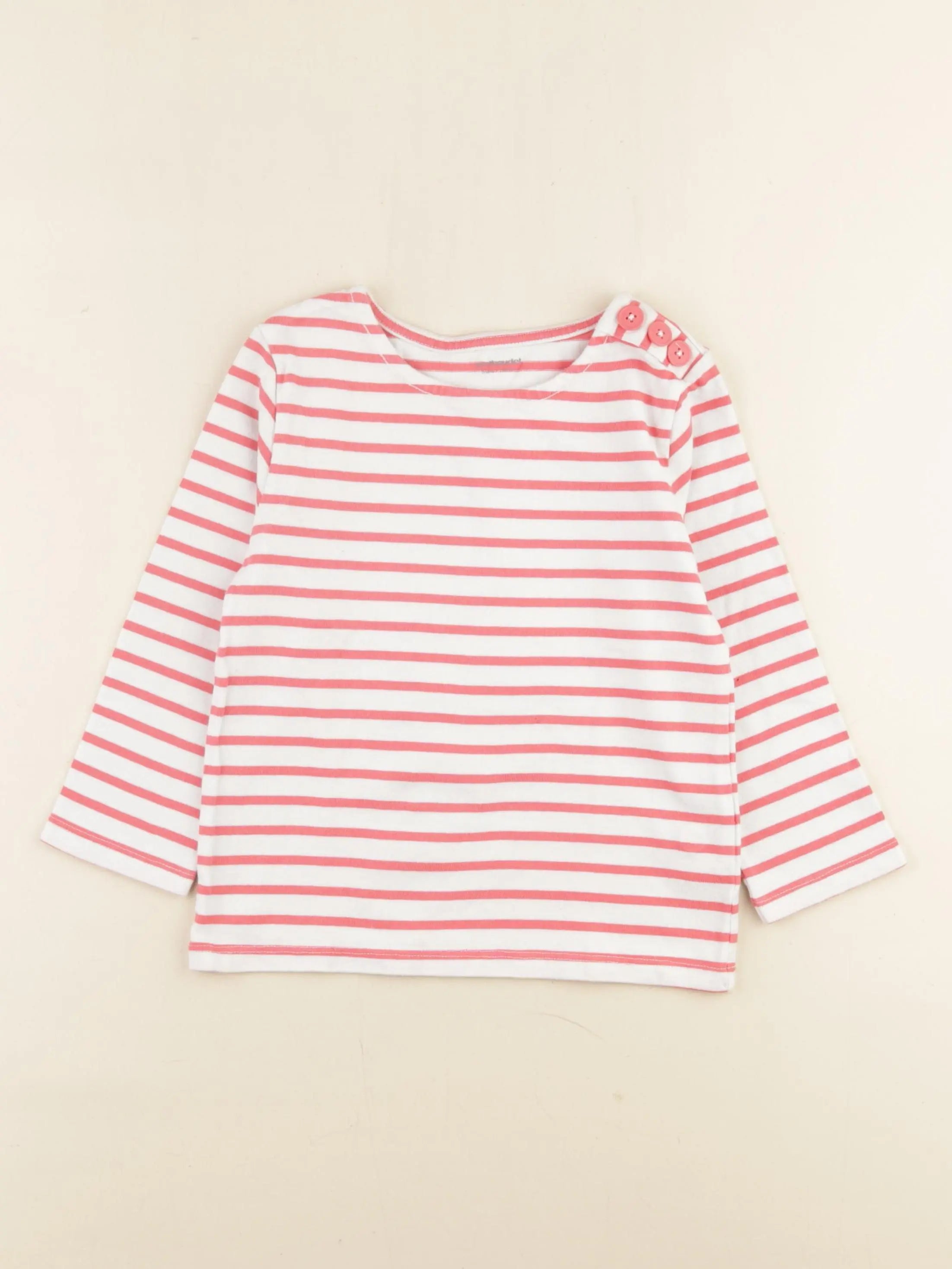 Vertbaudet - tee-shirt rose - 5 ans