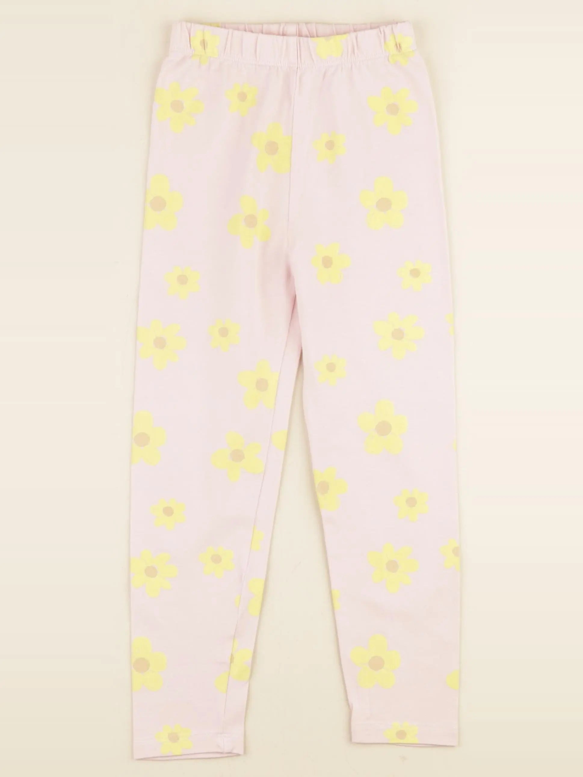 Vertbaudet - legging rose, jaune - 6 ans