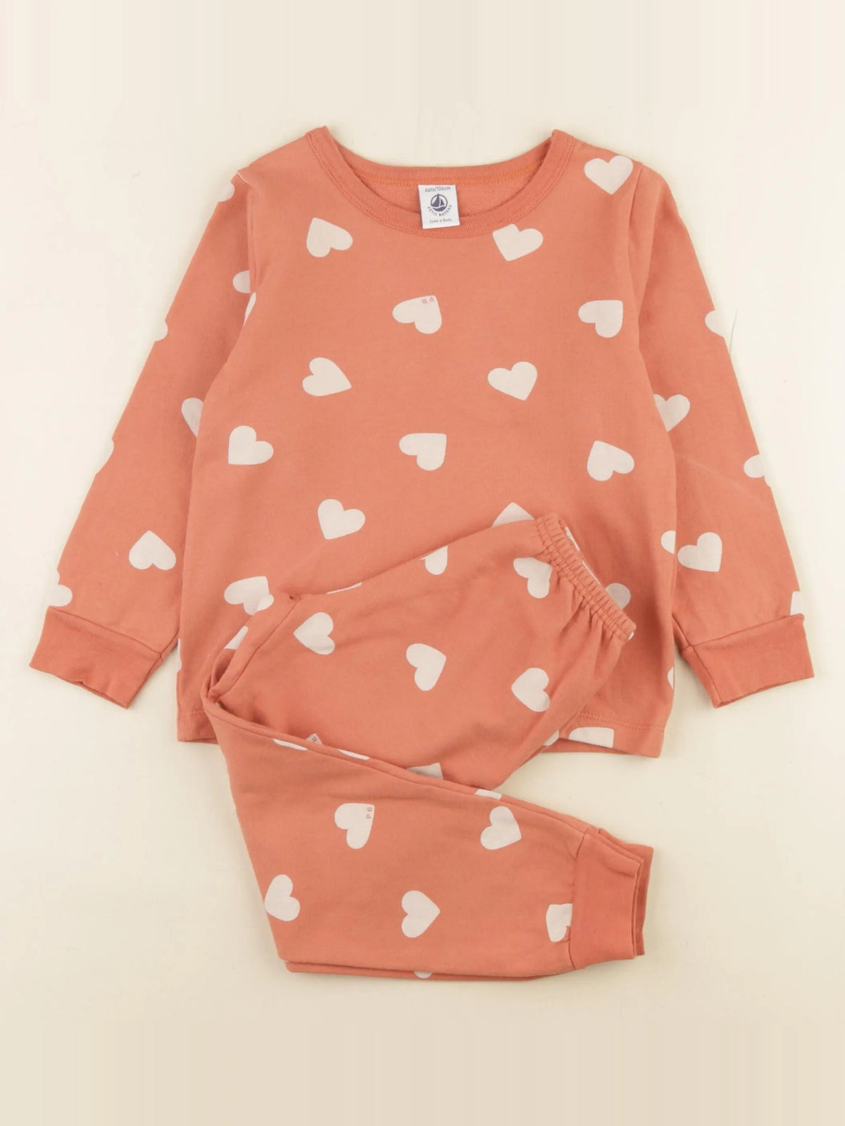Petit Bateau - pyjama coton rose - 4 ans