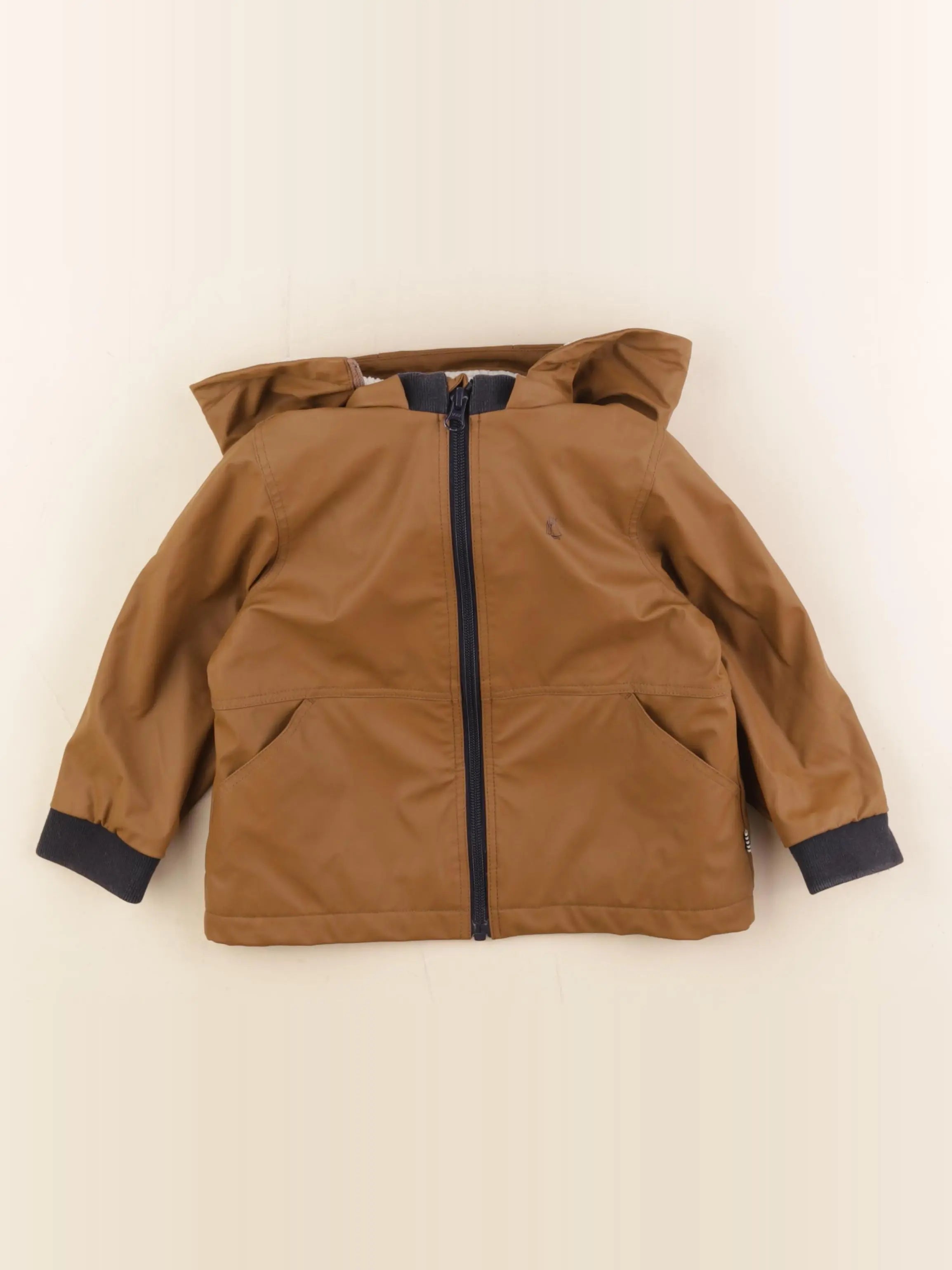 Petit Bateau - imperméable marron - 3 ans