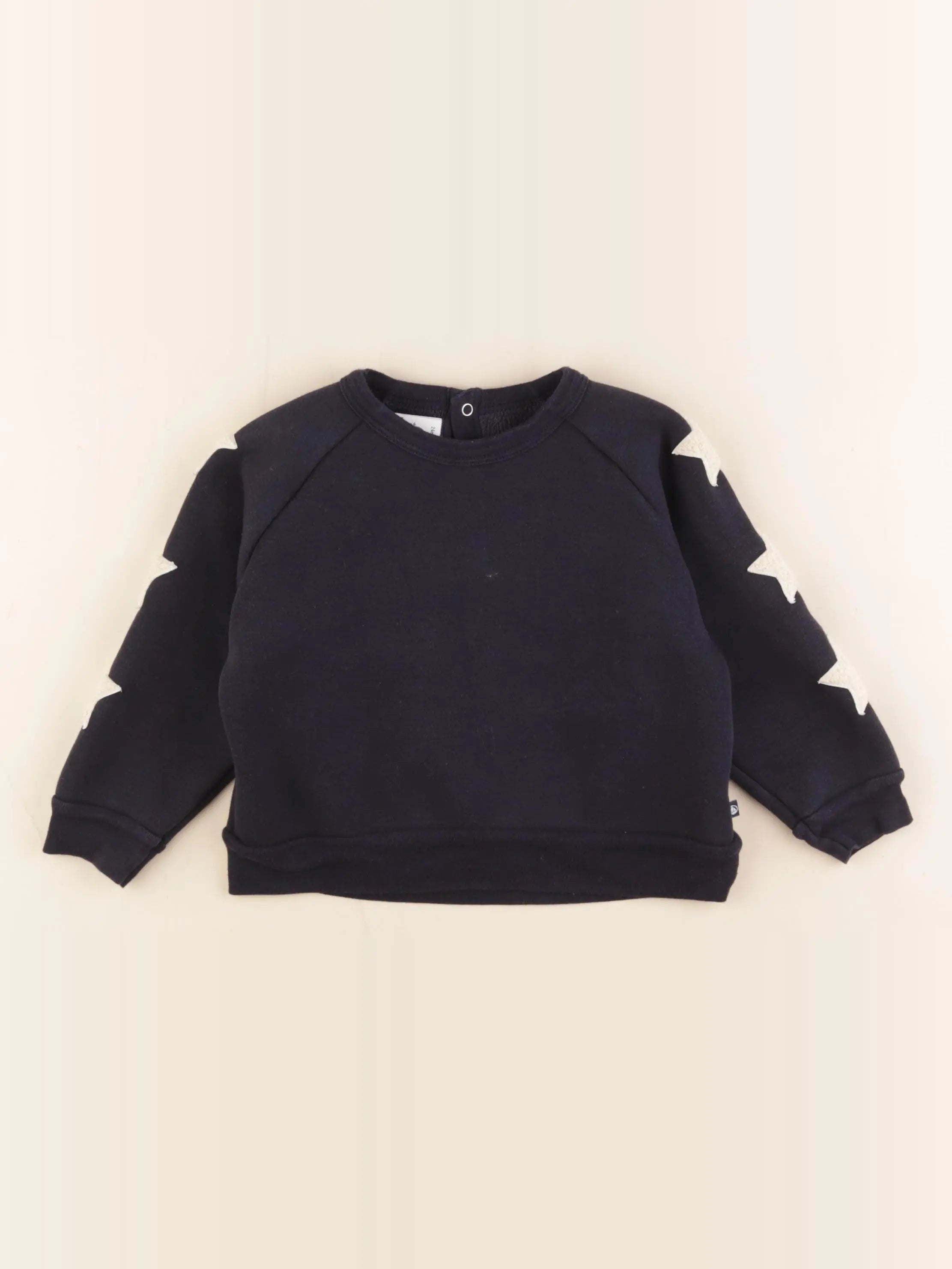 Petit Bateau - sweat bleu - 2 ans