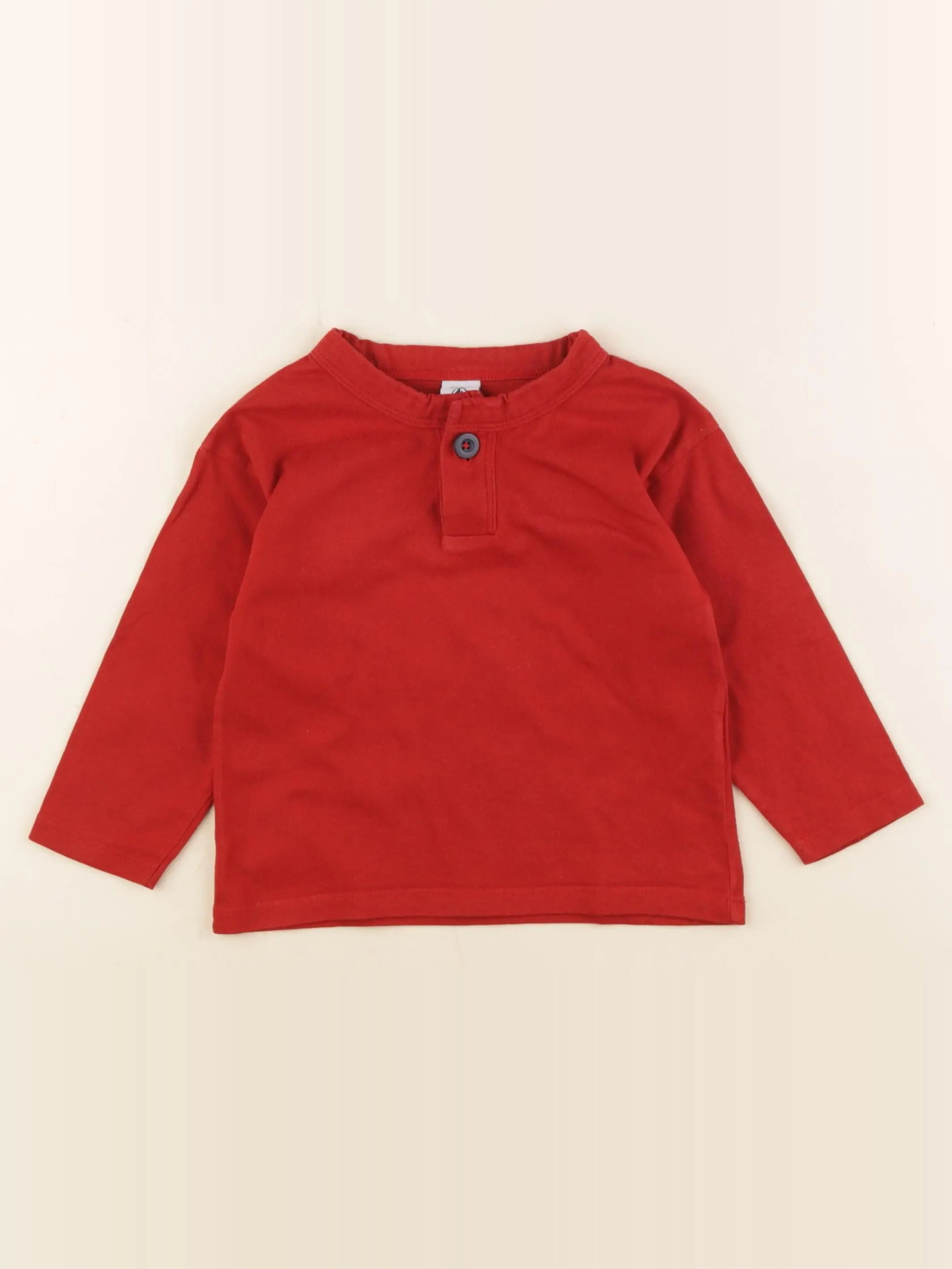 Petit Bateau - tee-shirt rouge - 2 ans