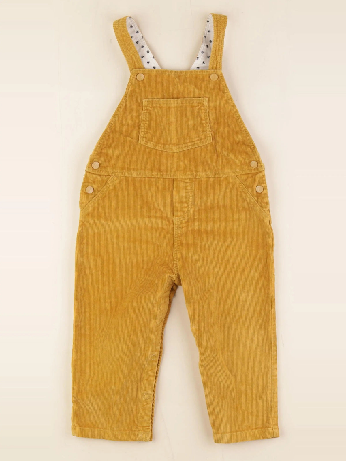 Petit Bateau - salopette coton jaune - 2 ans