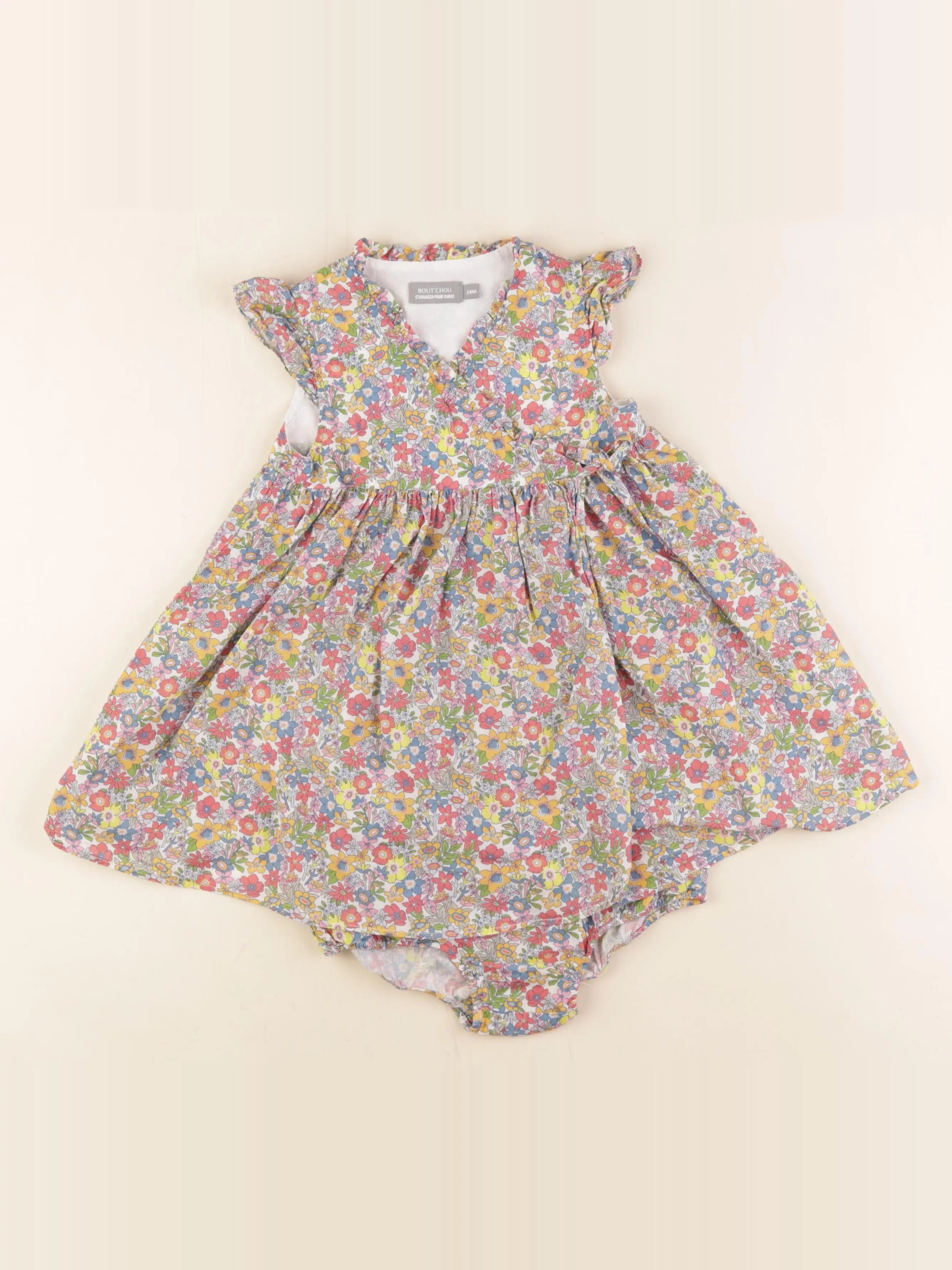 Boutchou - robe multicolore - 2 ans