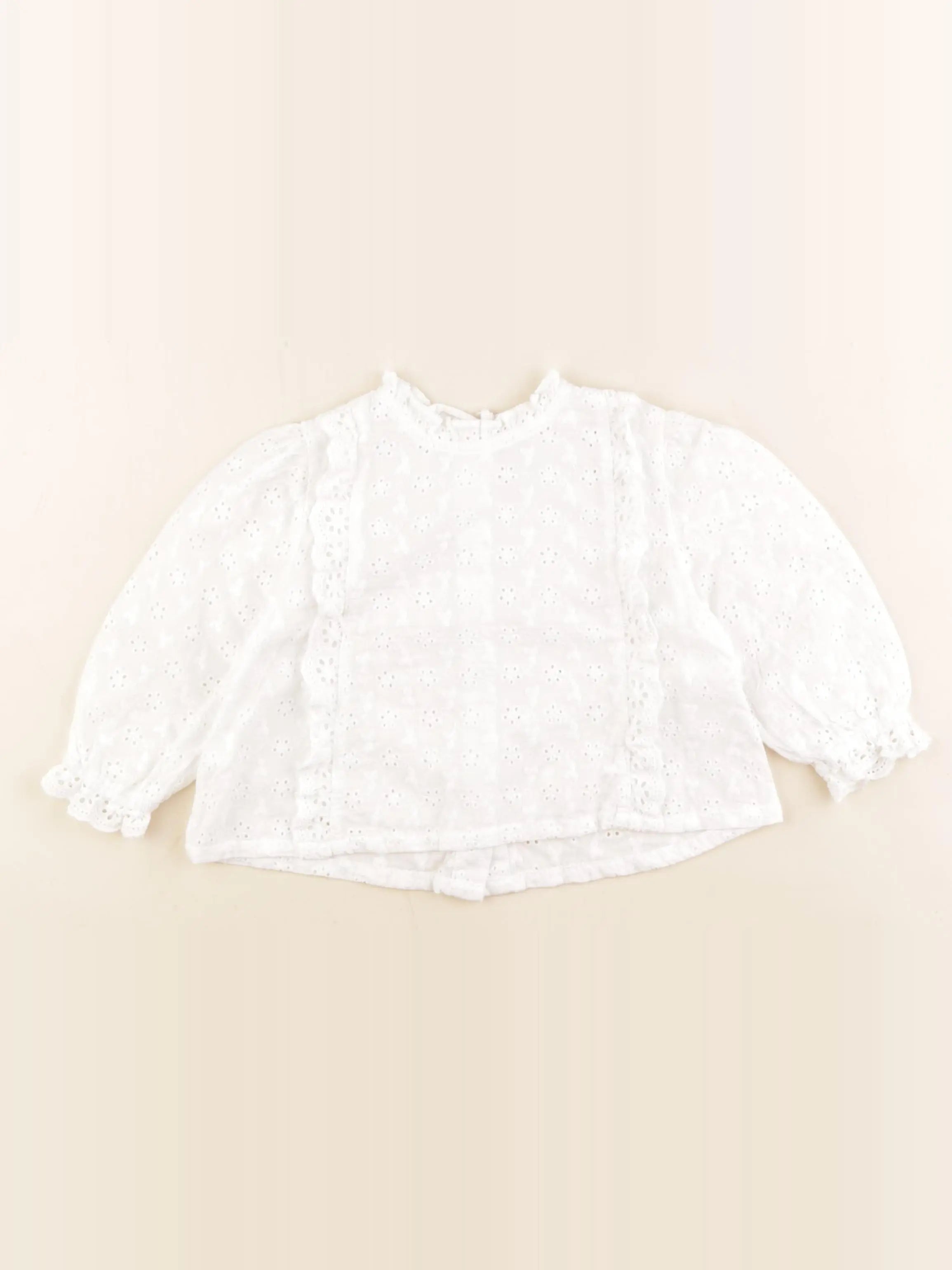 Vertbaudet - blouse blanc - 18 mois