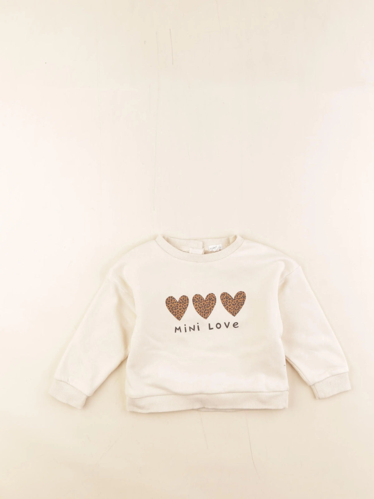 Vertbaudet - sweat beige - 2 ans