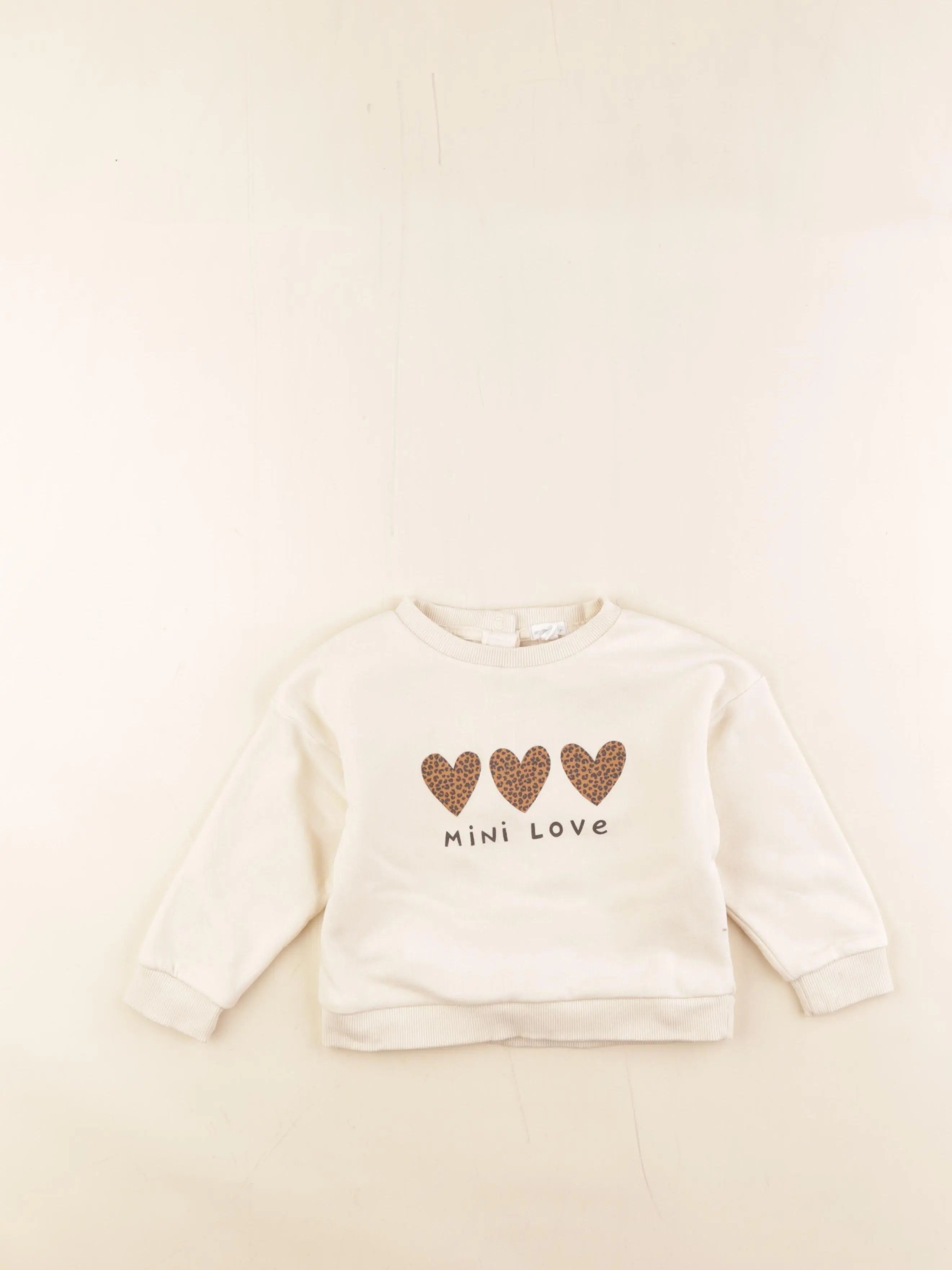 Vertbaudet - sweat beige - 2 ans