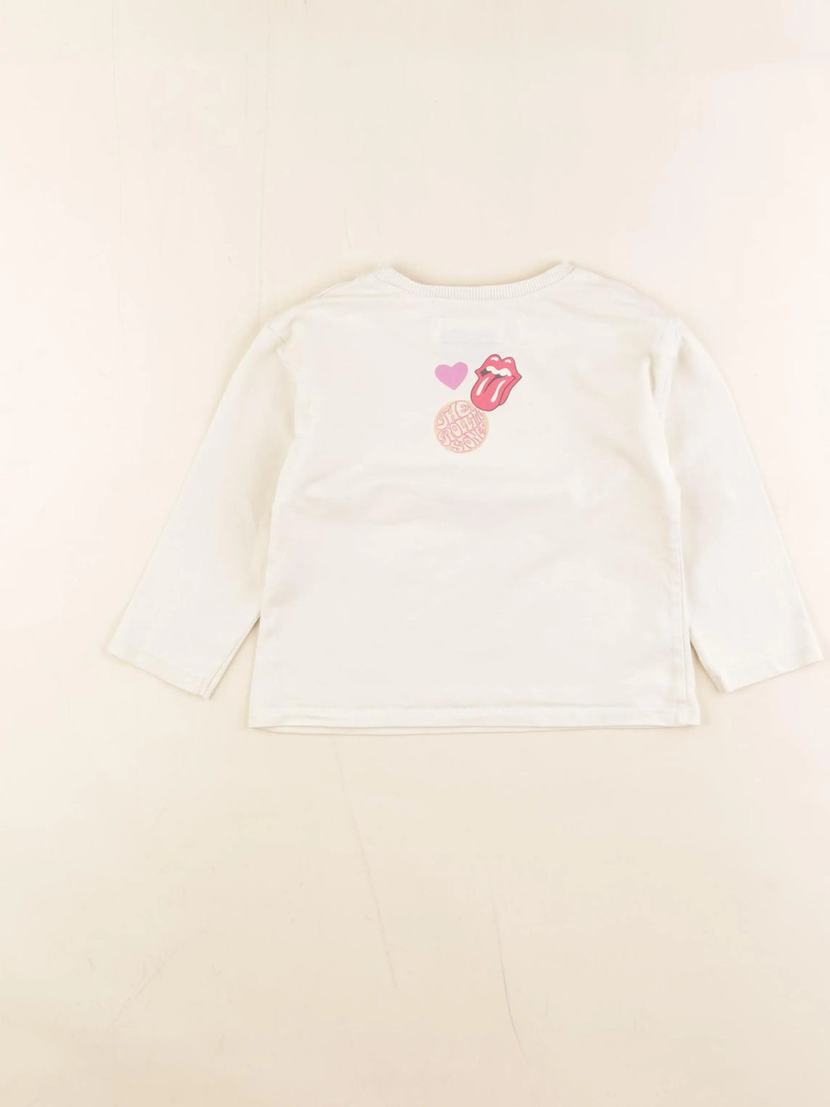 Zara - tee-shirt imprimé au dos beige, rose - 2 ans