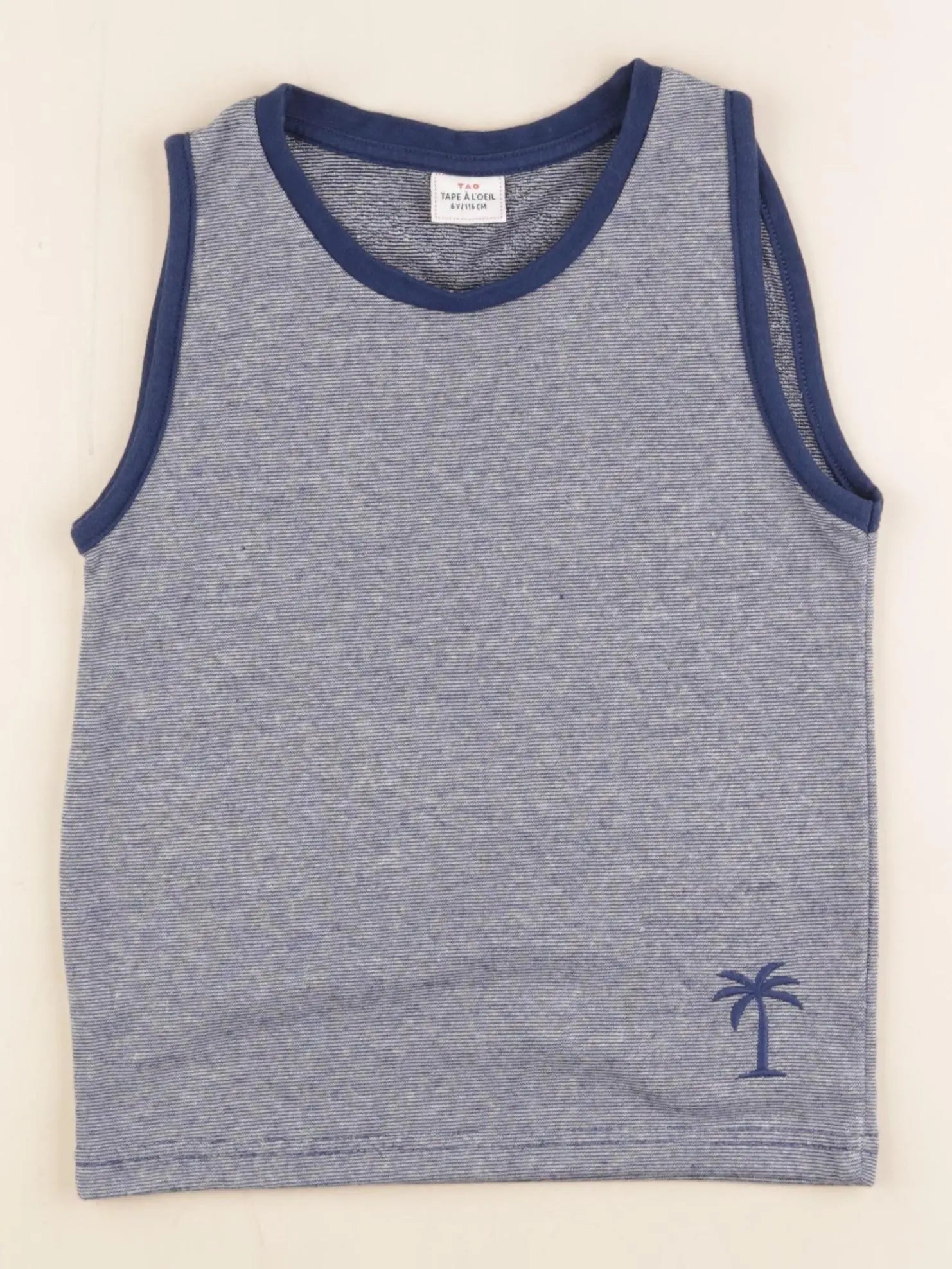 Tape à l'oeil - débardeur bleu - 6 ans