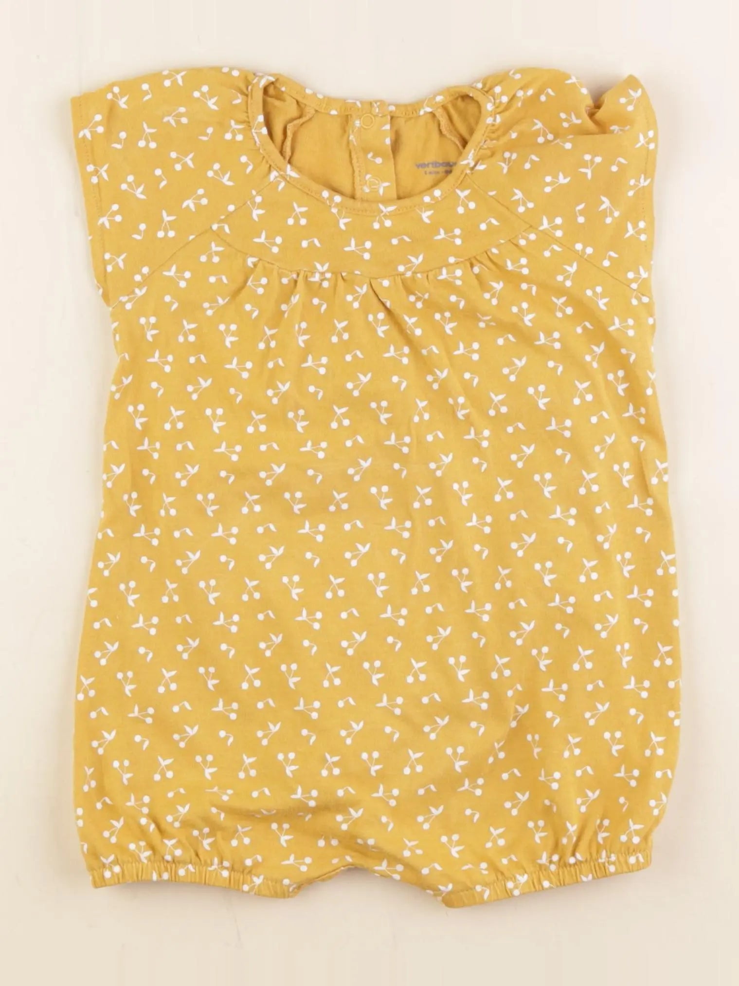 Vertbaudet - combinaison jaune - 2 ans