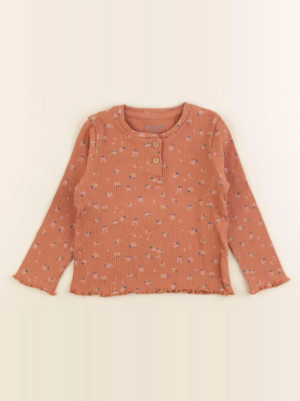 Vertbaudet - tee-shirt marron - 18 mois