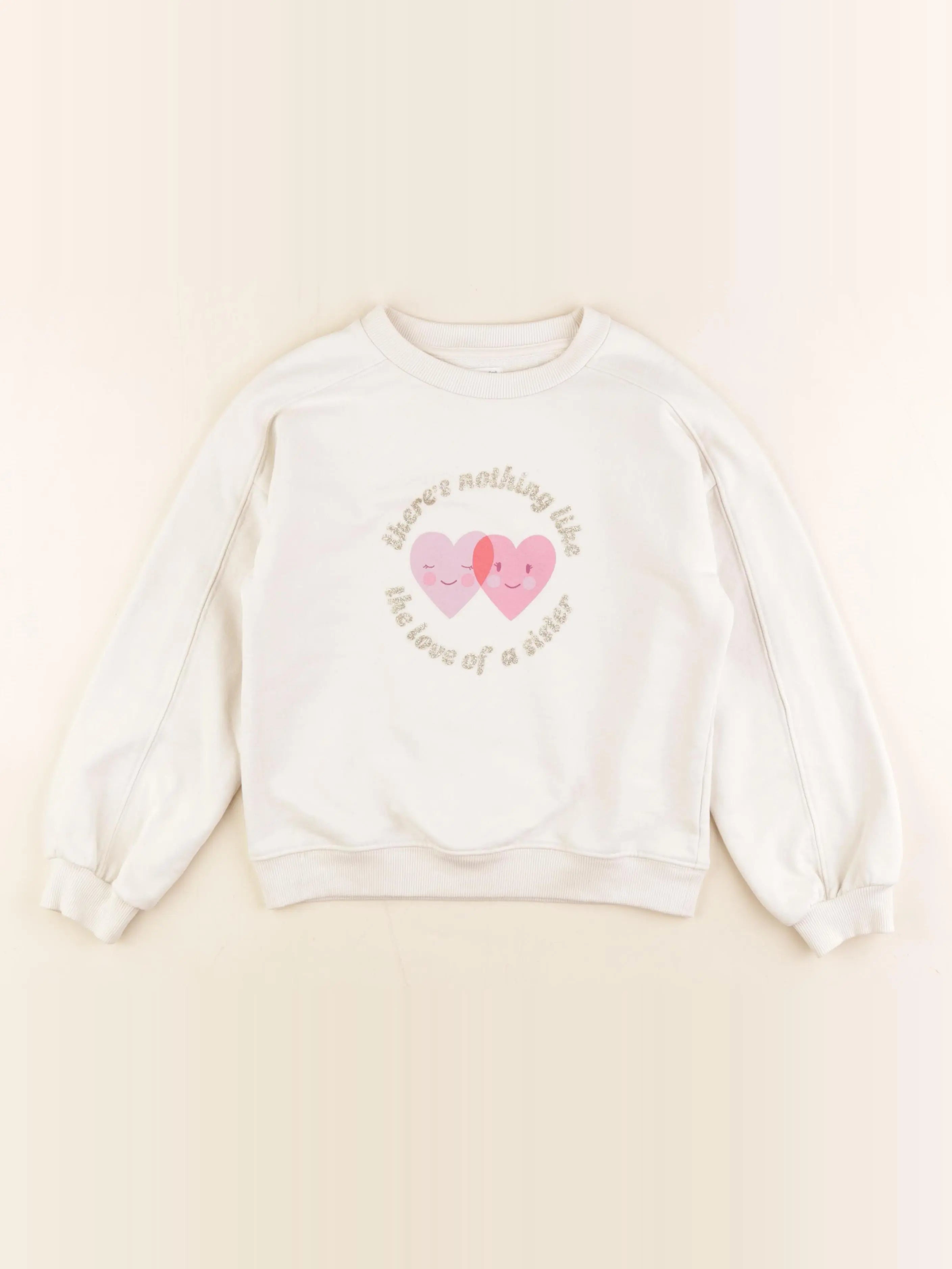 Vertbaudet - sweat beige, or - 8 ans