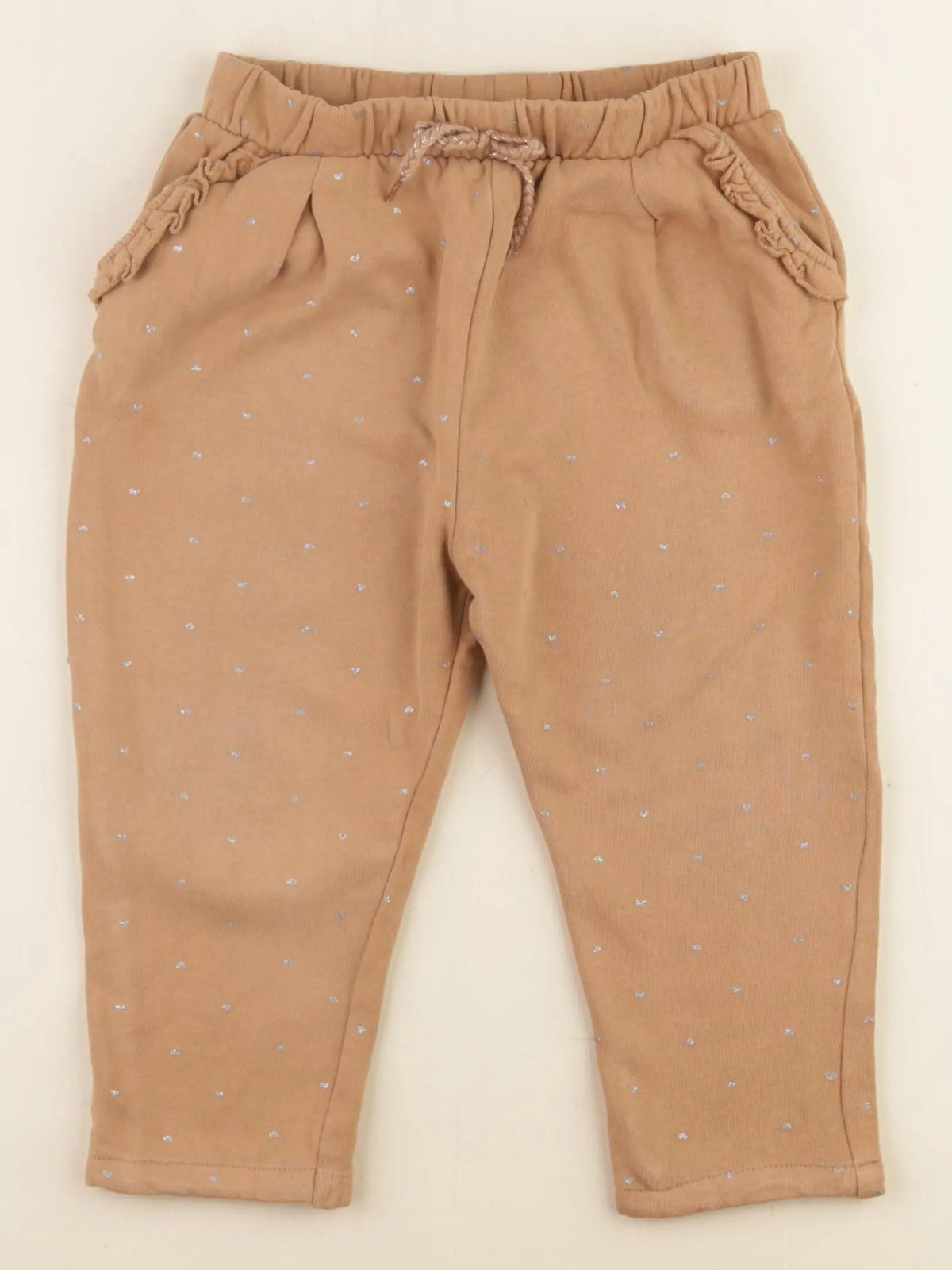 Vertbaudet - pantalon marron, or - 36 mois