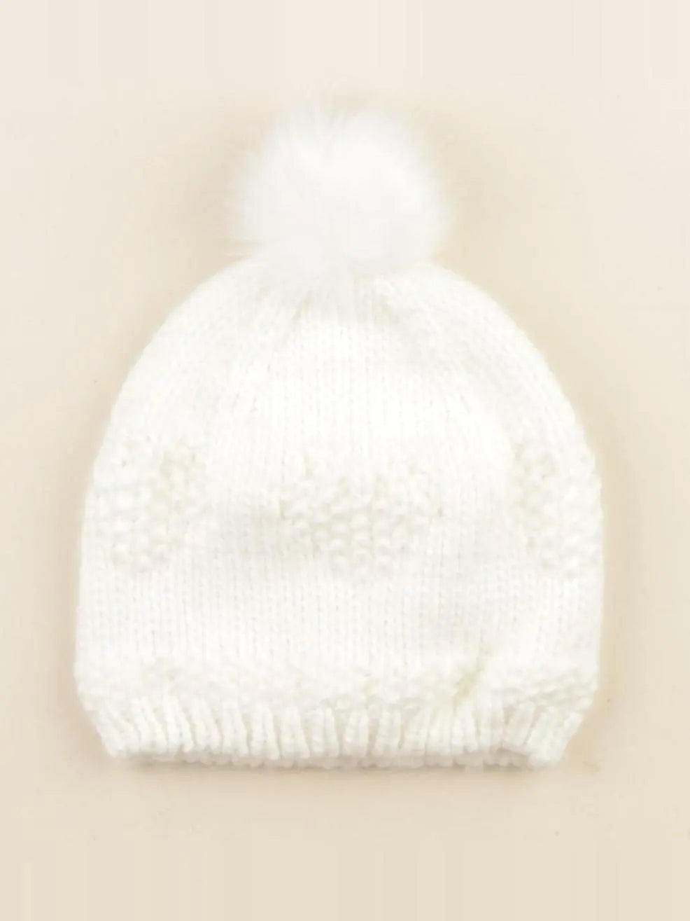 Vertbaudet - bonnet blanc - 2/3 ans