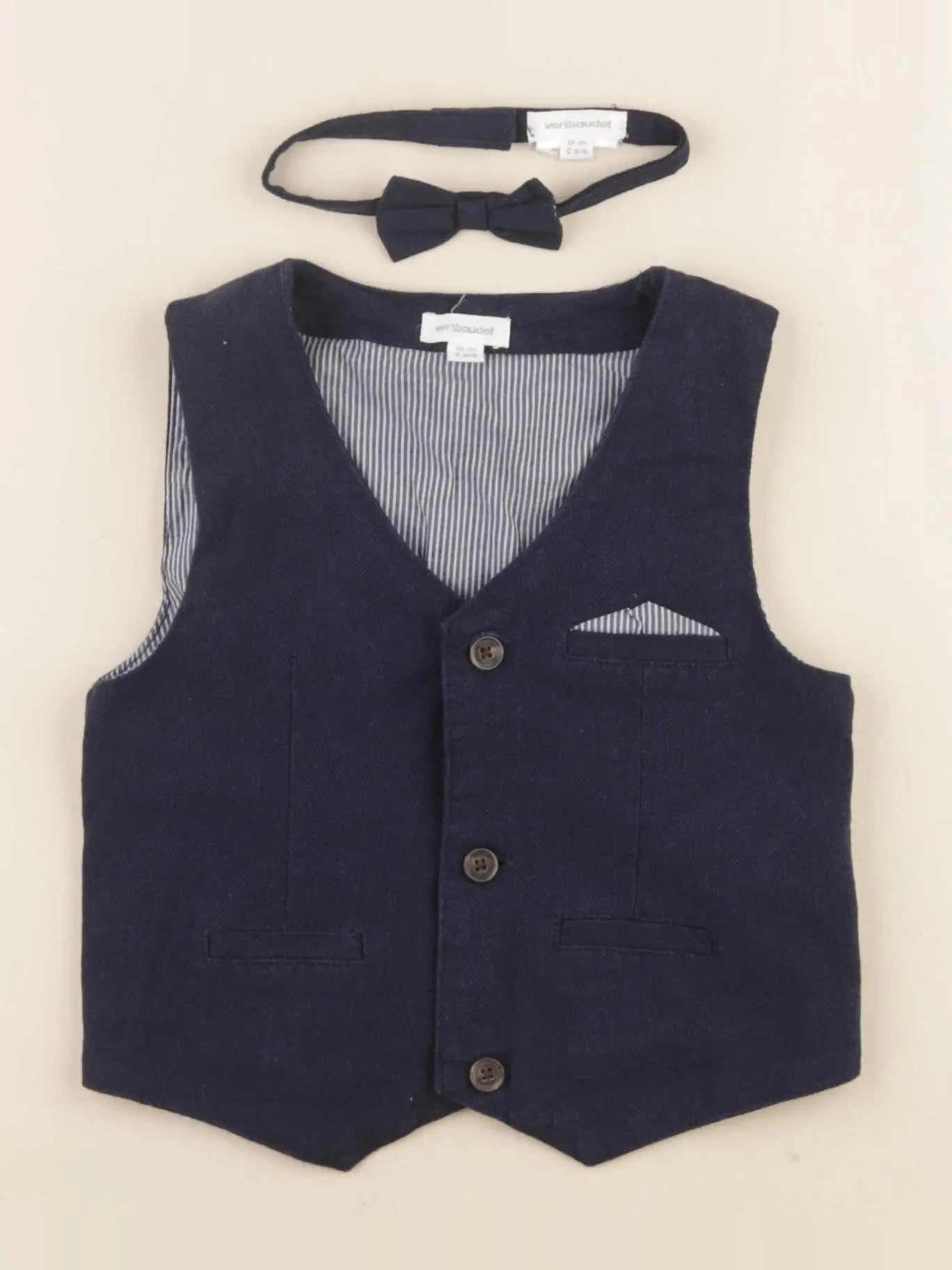 Vertbaudet - gilet bleu - 2 ans