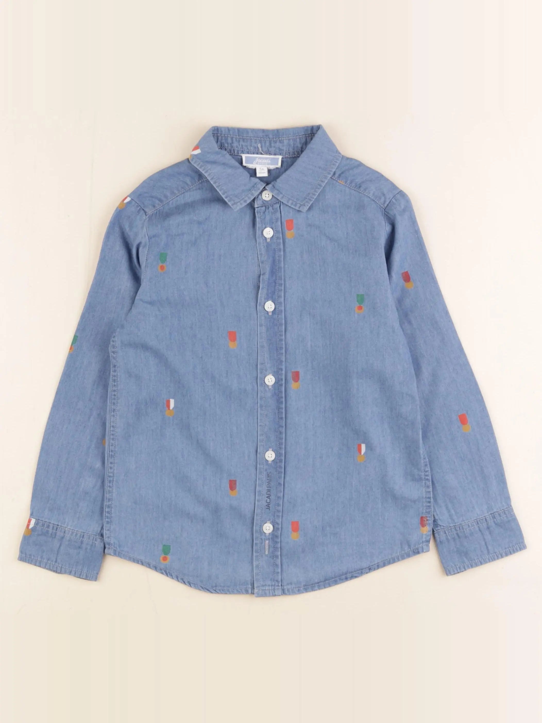 Jacadi - chemise bleu - 5 ans