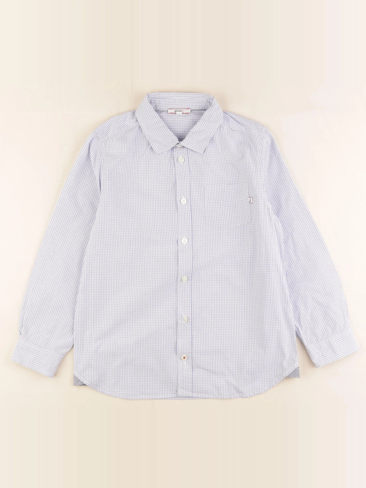 Jacadi - chemise blanc, bleu - 10 ans