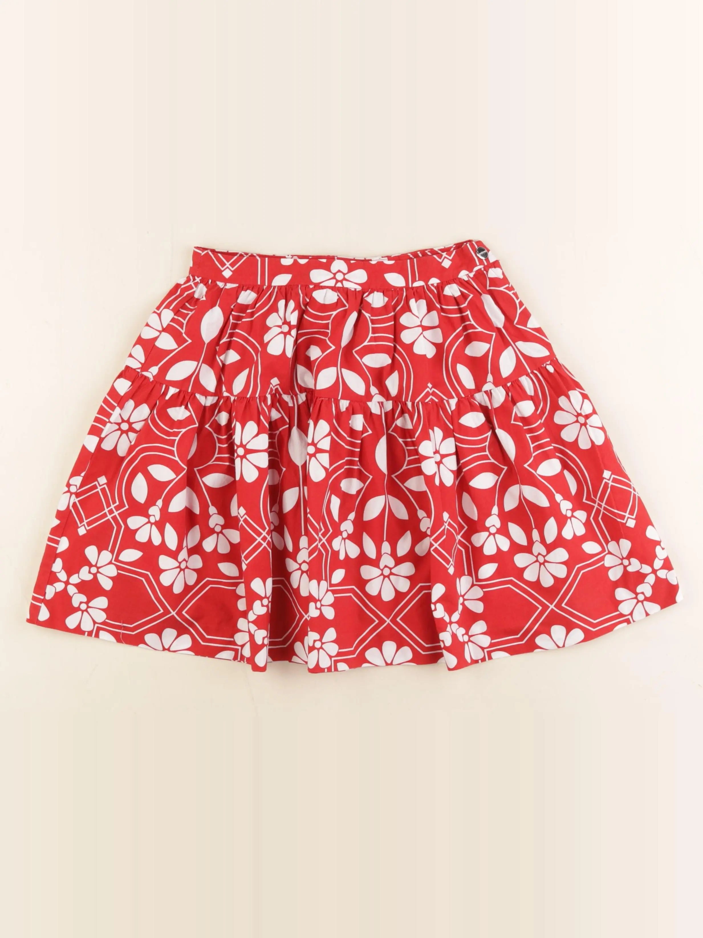 Jacadi - jupe rouge, blanc - 6 ans