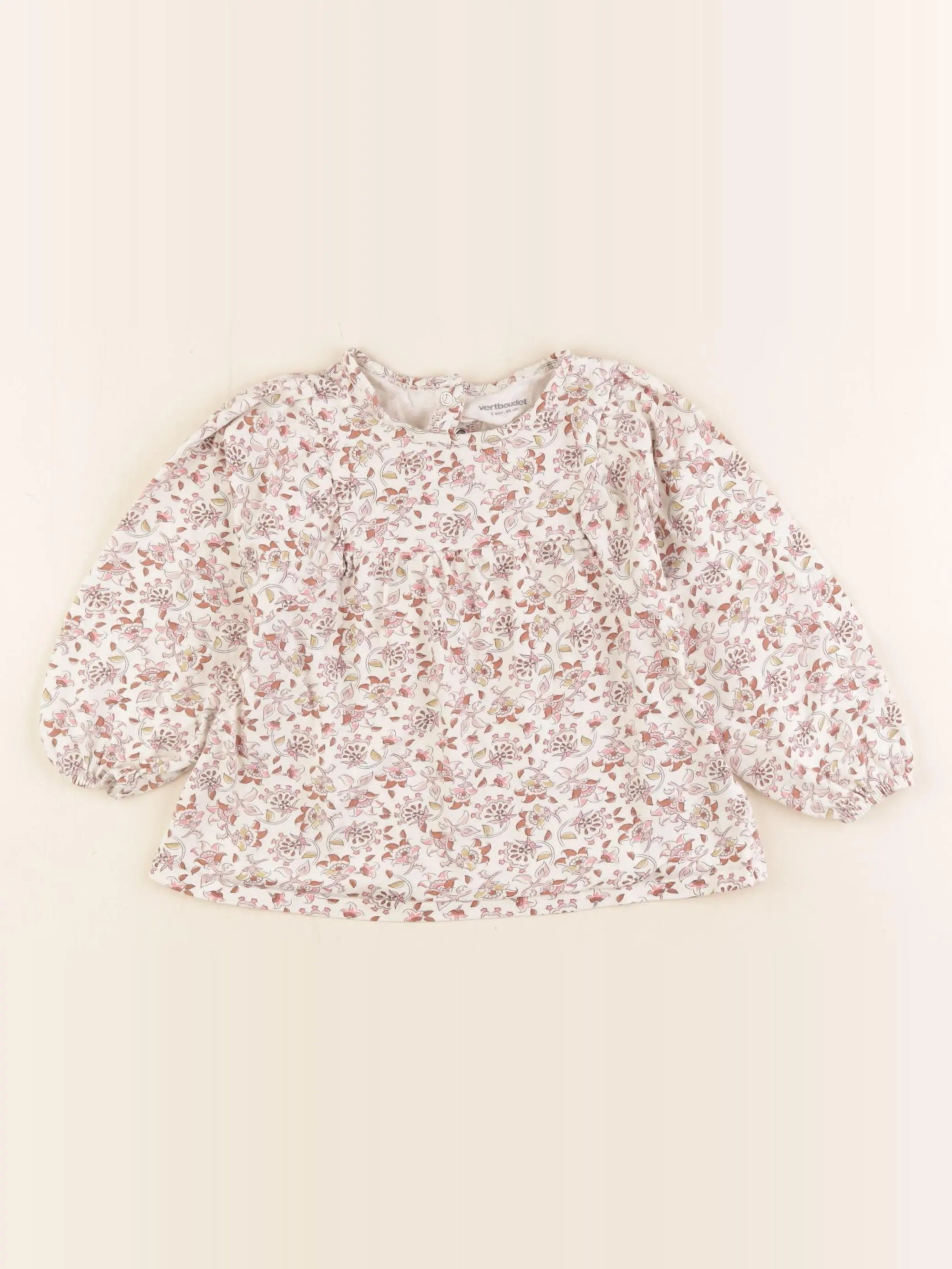 Vertbaudet - tee-shirt multicolore - 2 ans