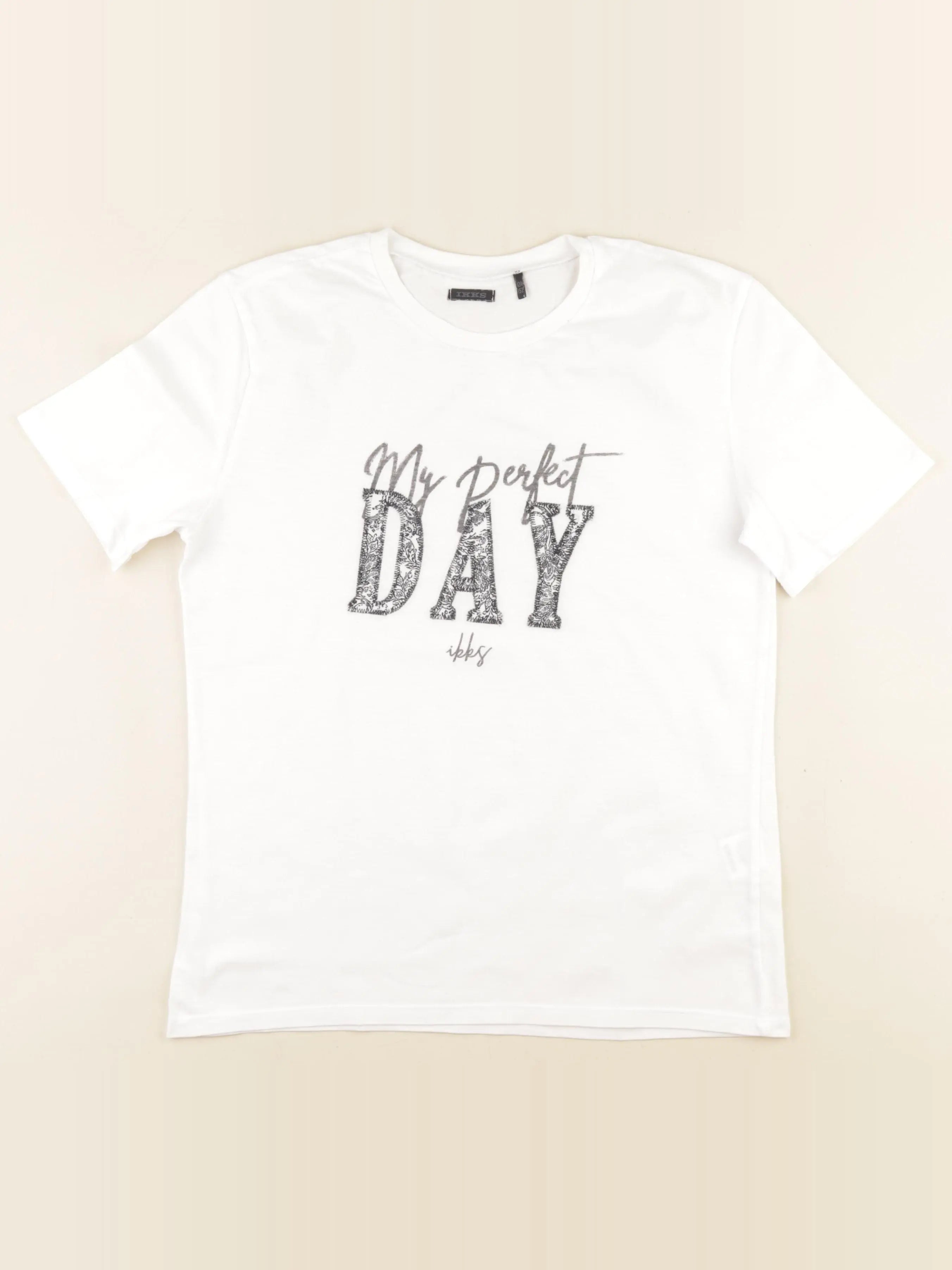 IKKS - tee-shirt blanc - 12 ans