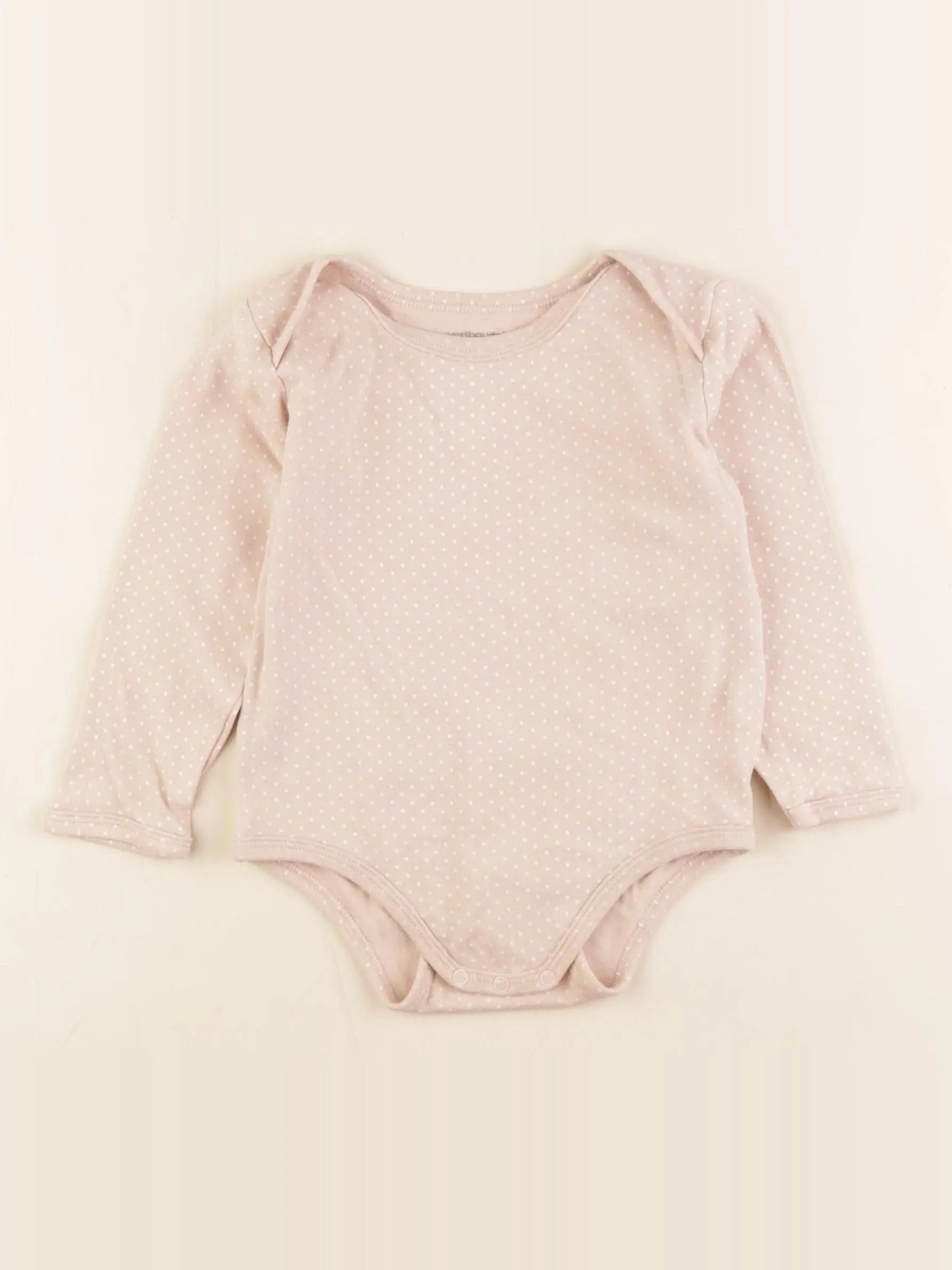 Vertbaudet - body rose, blanc - 36 mois