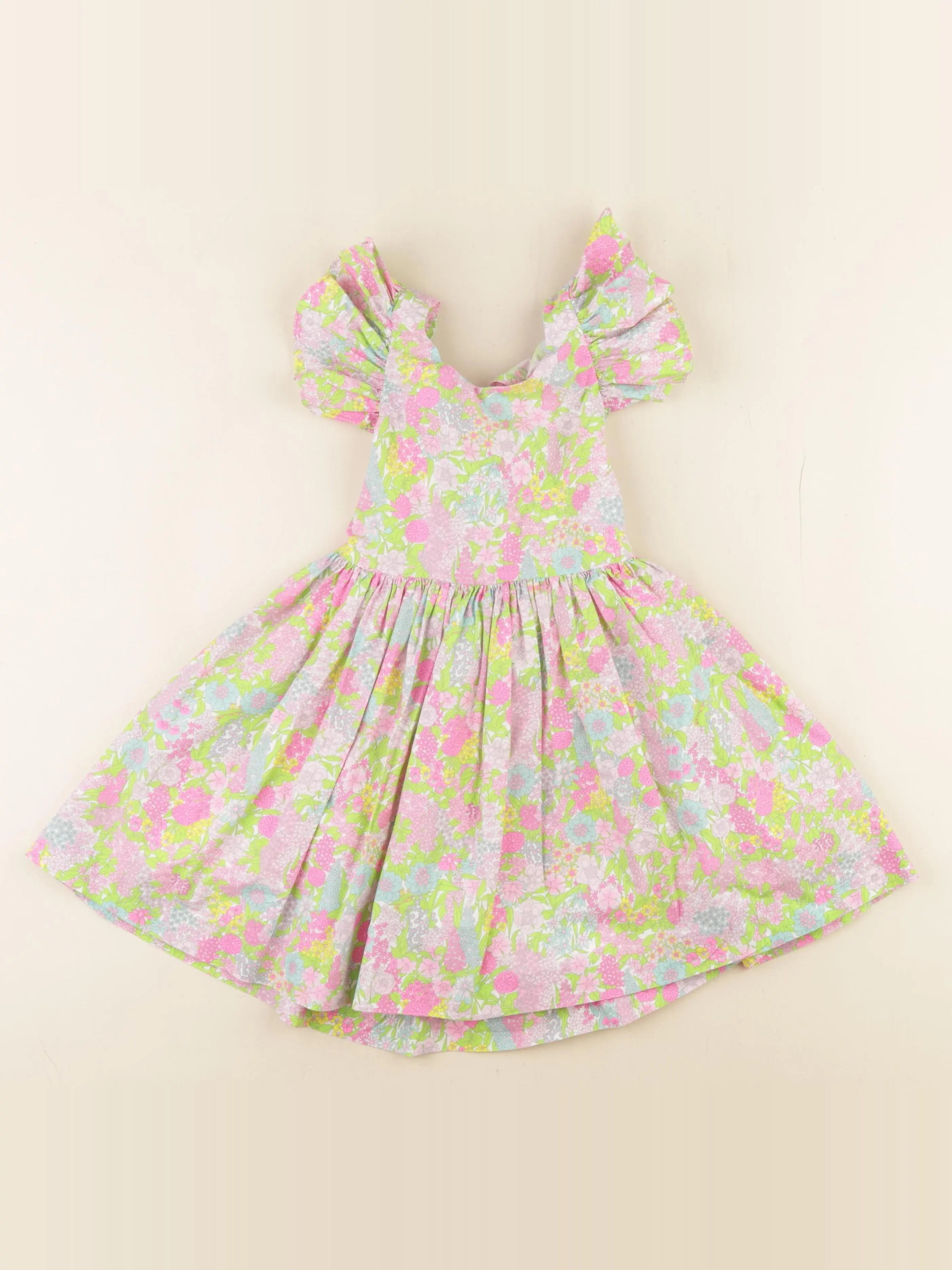 Jacadi - robe liberty vert - 4 ans