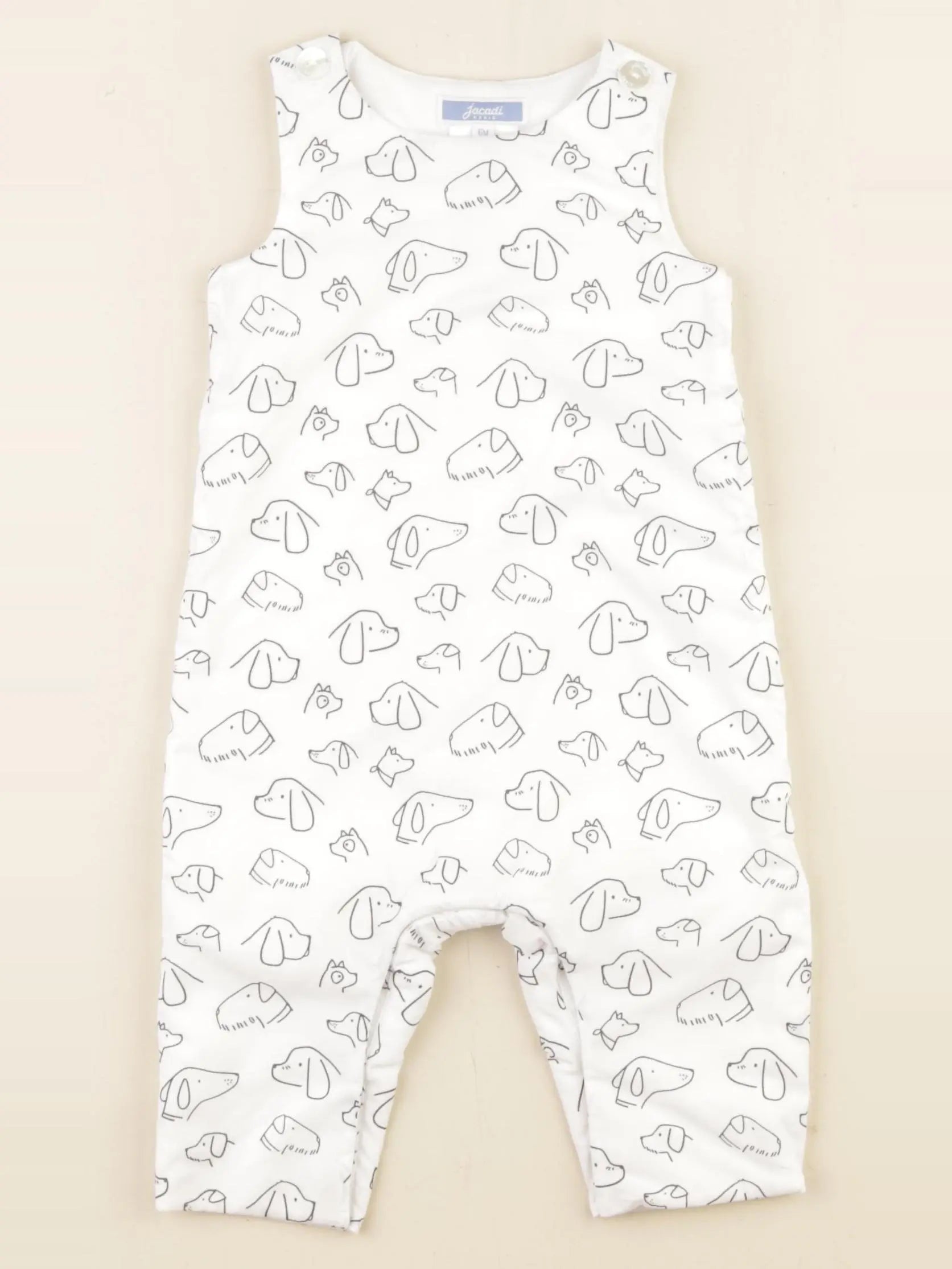 Jacadi - combinaison doublé blanc - 6 mois