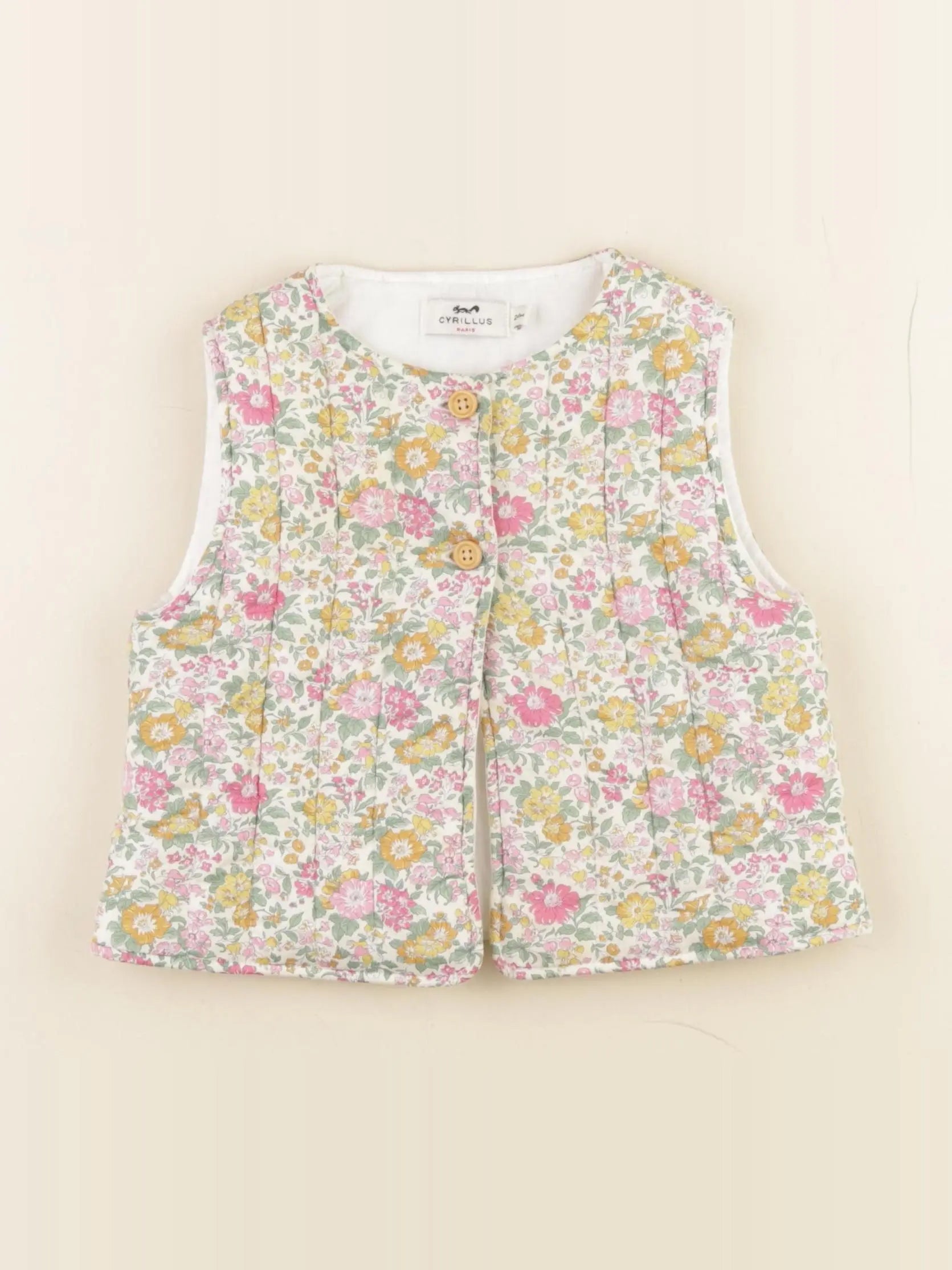 Cyrillus - gilet multicolore - 24 mois