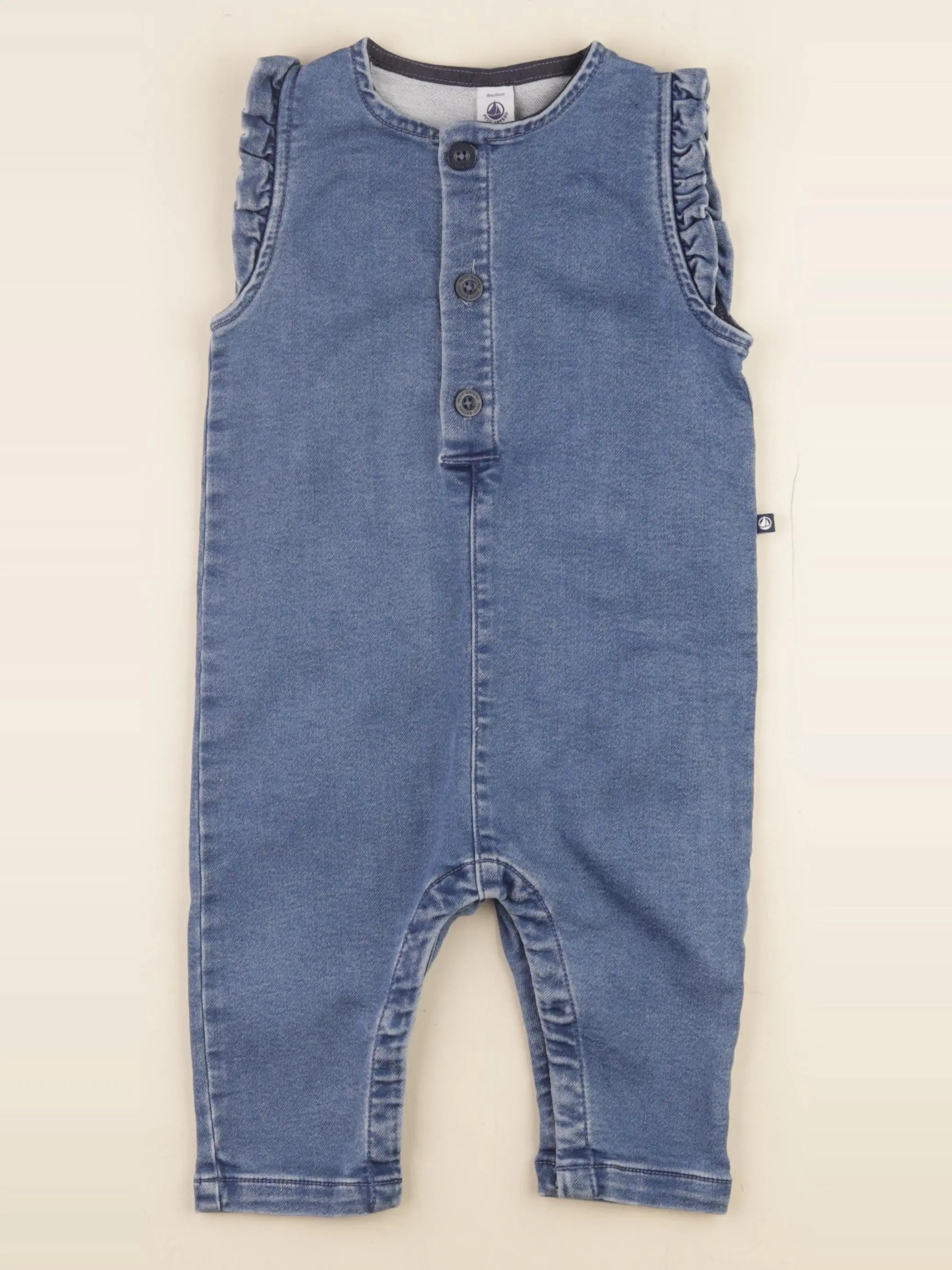 Petit Bateau - combinaison bleu - 18 mois