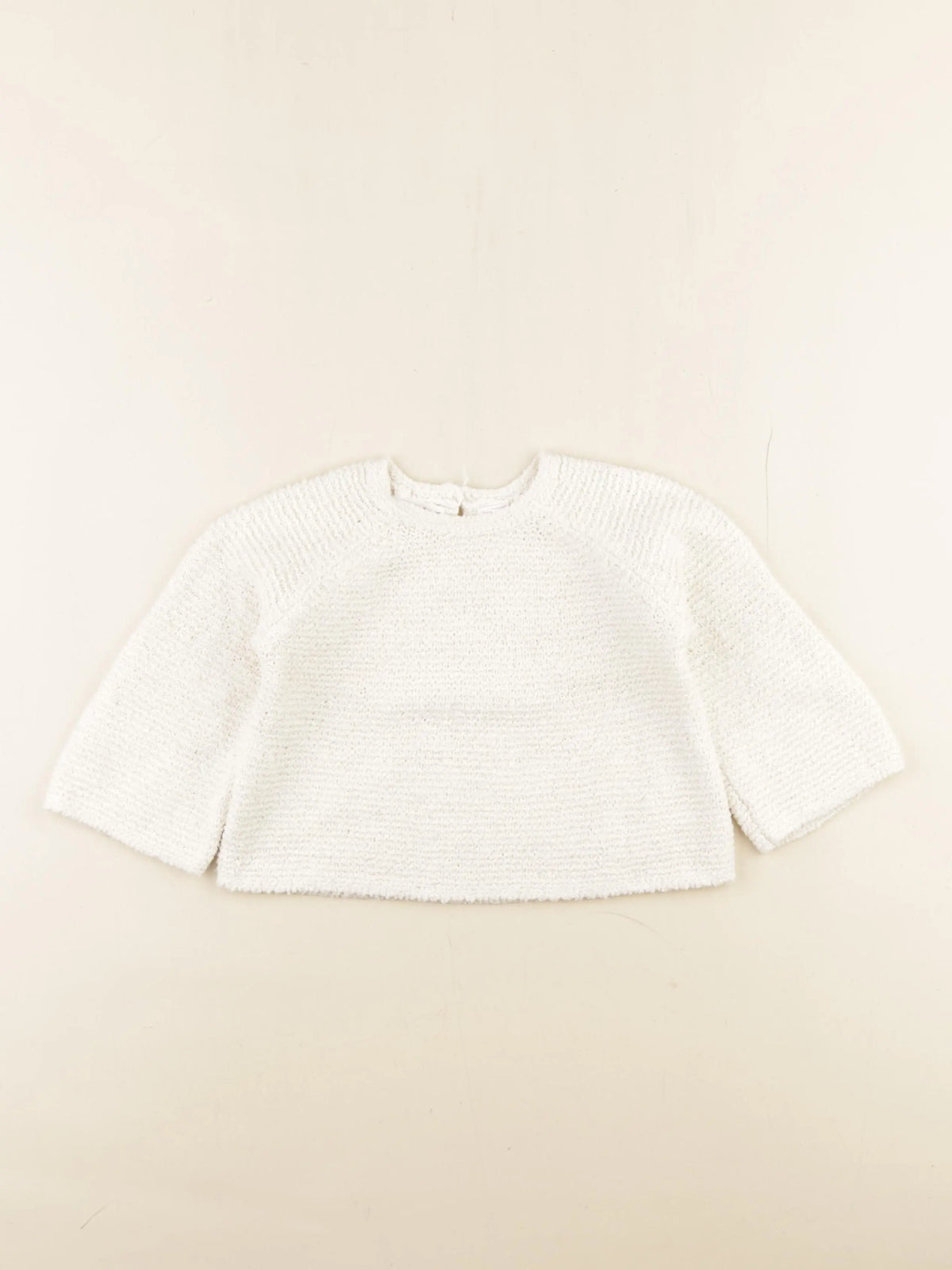 Zara - pull blanc - 9/12 mois