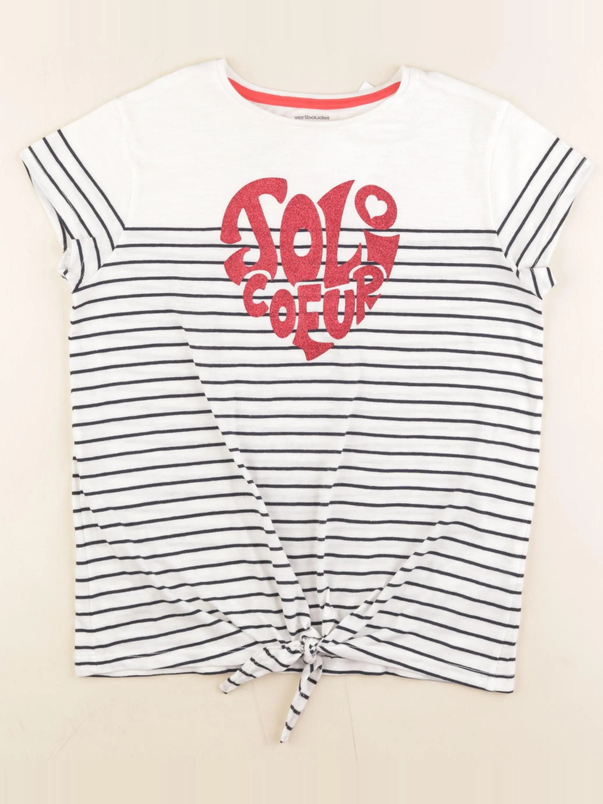 Vertbaudet - tee-shirt bleu - 12 ans