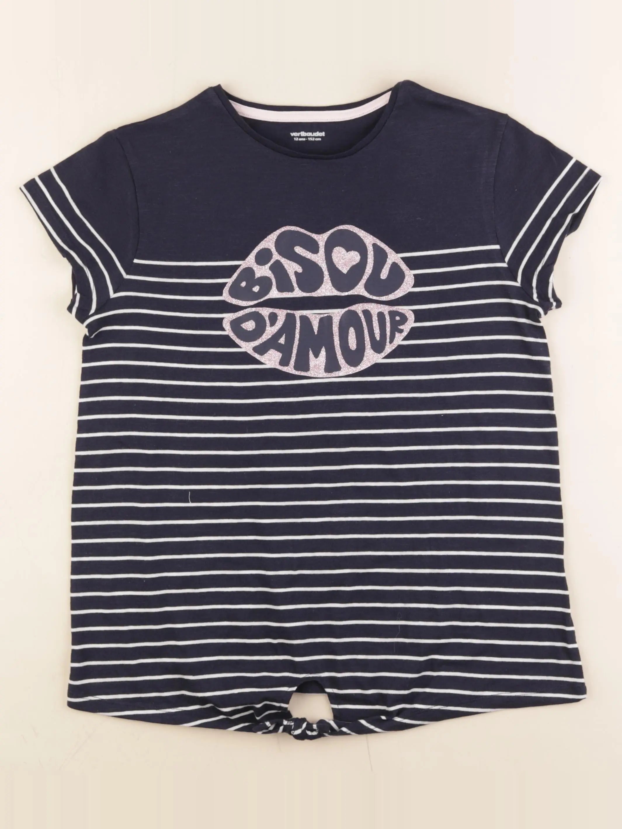 Vertbaudet - tee-shirt bleu - 12 ans