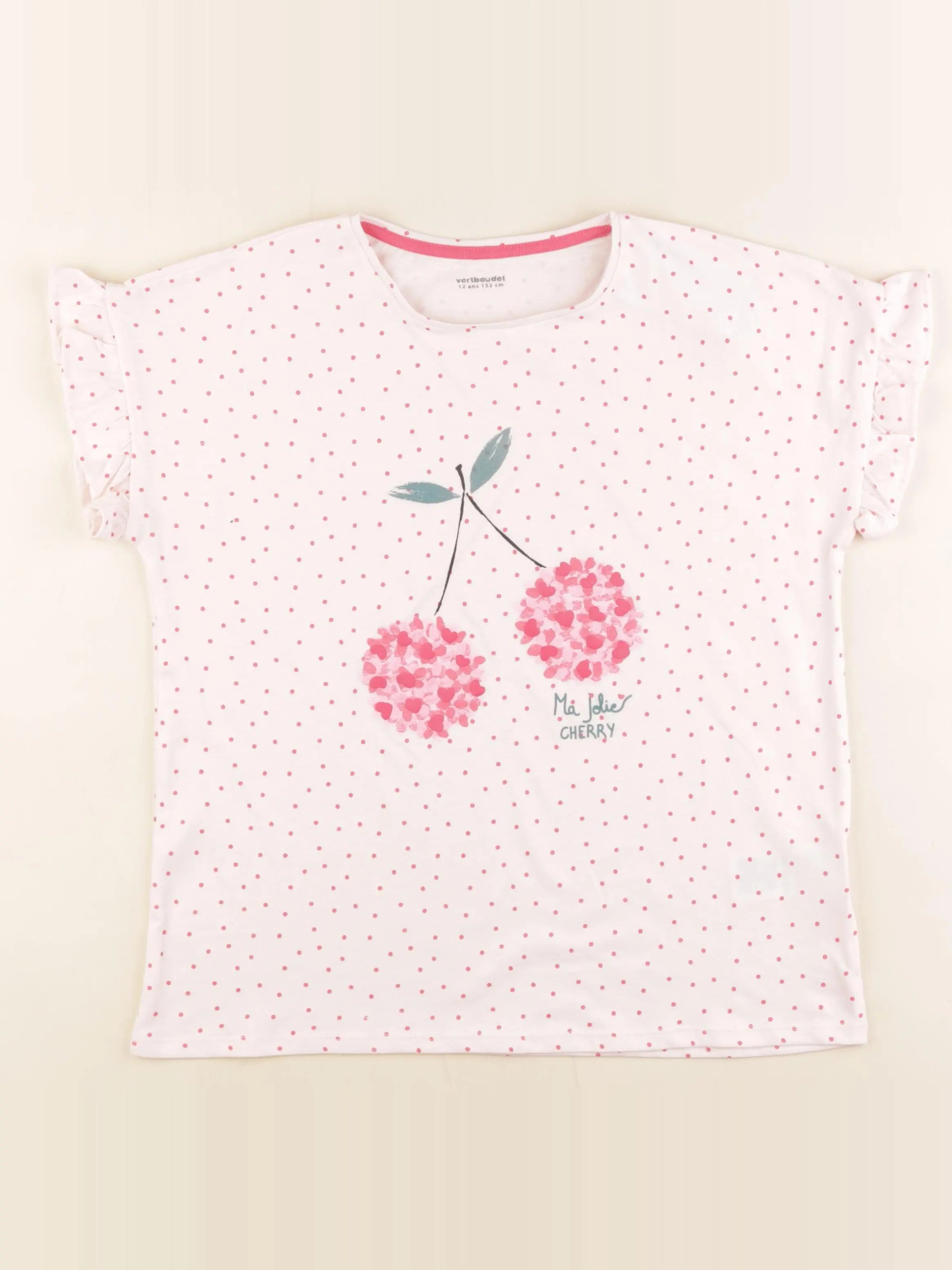 Vertbaudet - tee-shirt rose - 12 ans