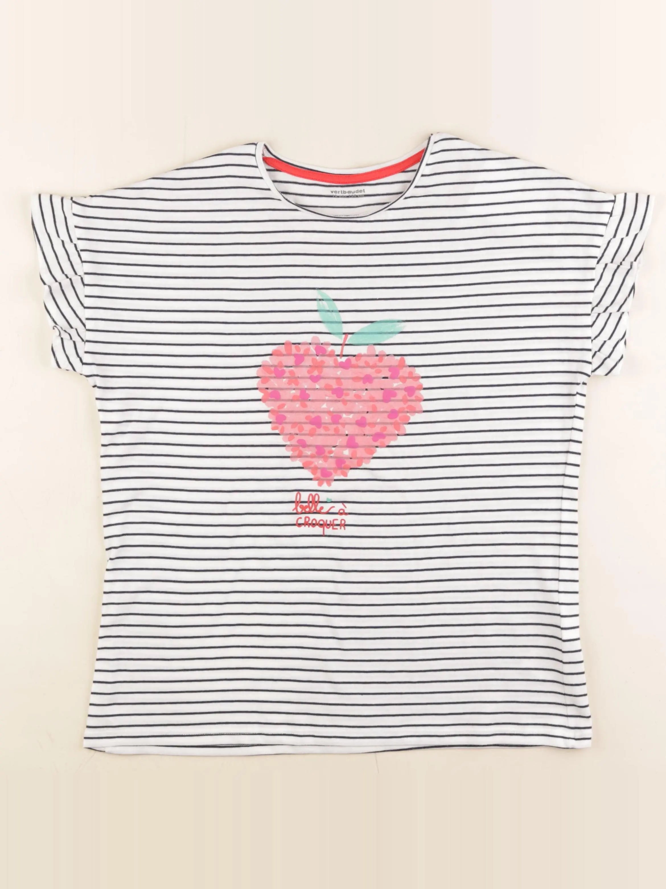 Vertbaudet - tee-shirt bleu - 12 ans