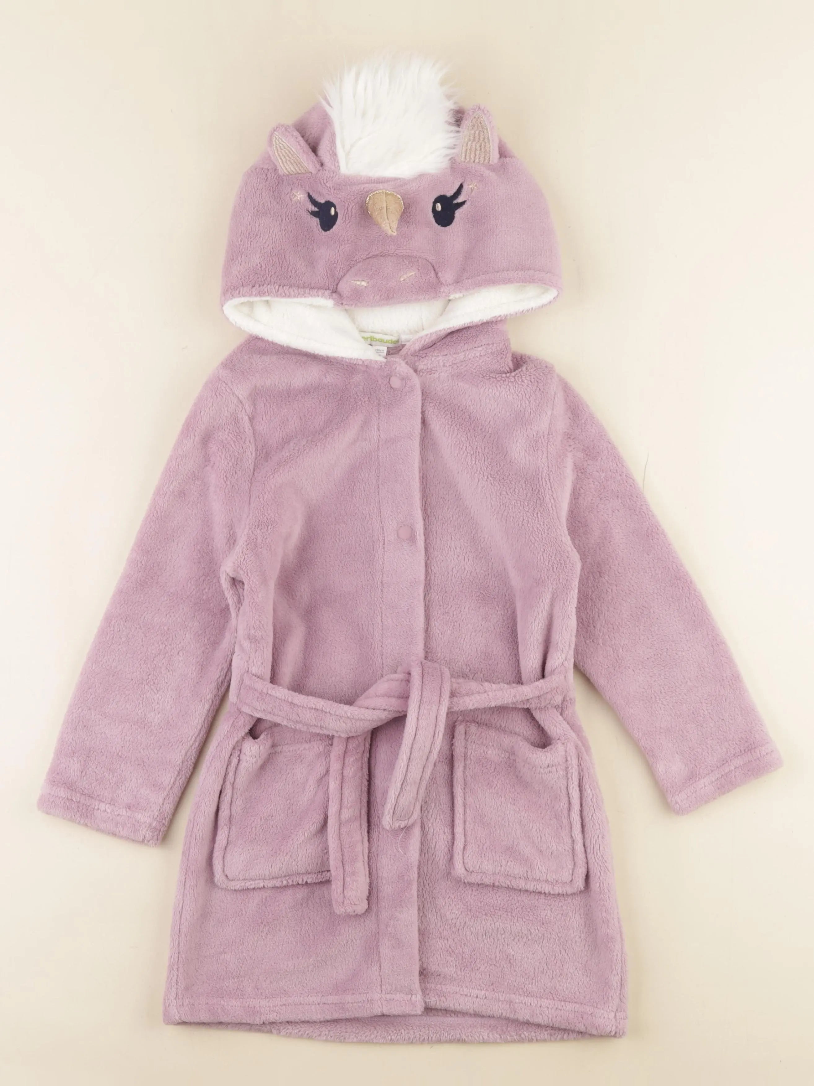 Vertbaudet - robe de chambre violet - 6 ans