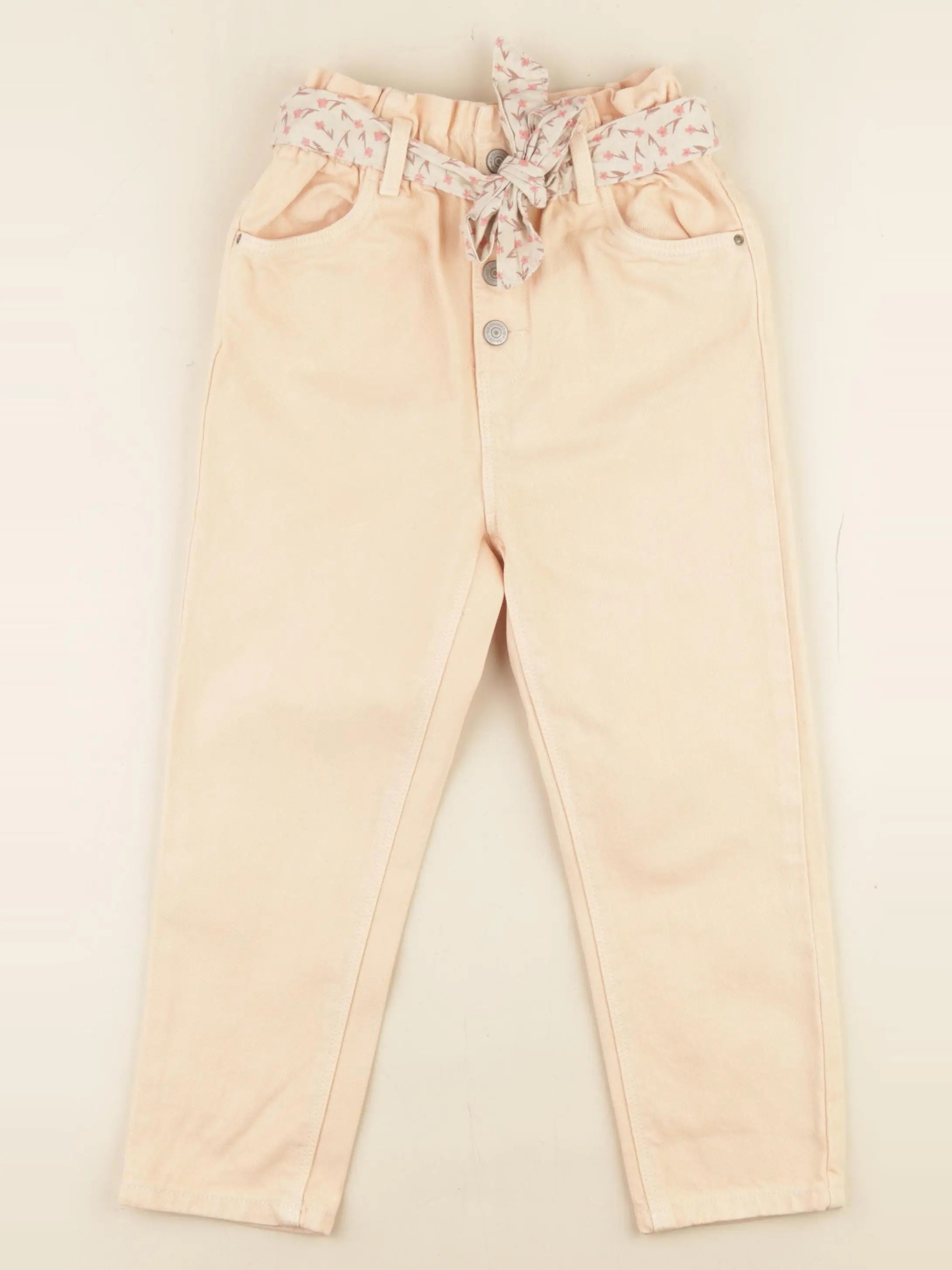 Vertbaudet - pantalon beige - 6 ans