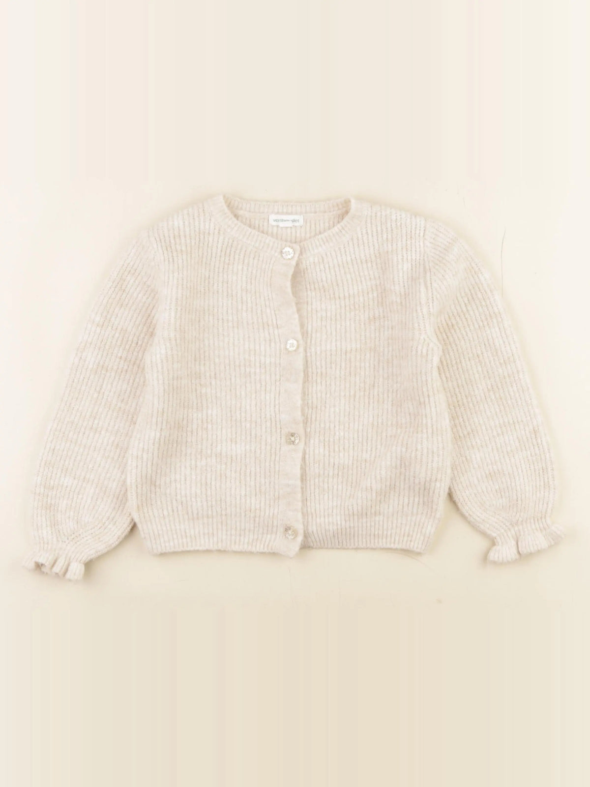 Vertbaudet - gilet beige - 4 ans