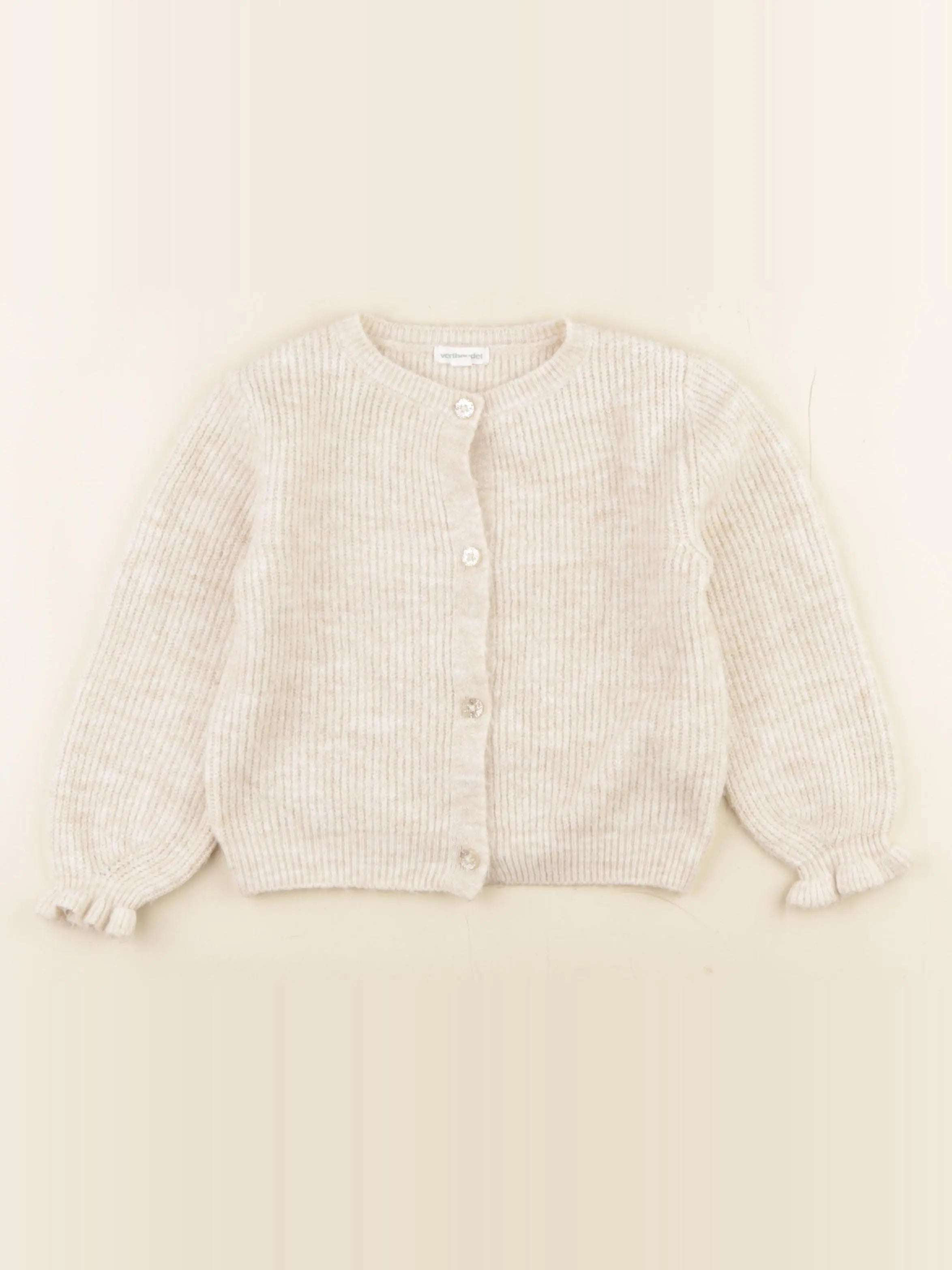 Vertbaudet - gilet beige - 4 ans